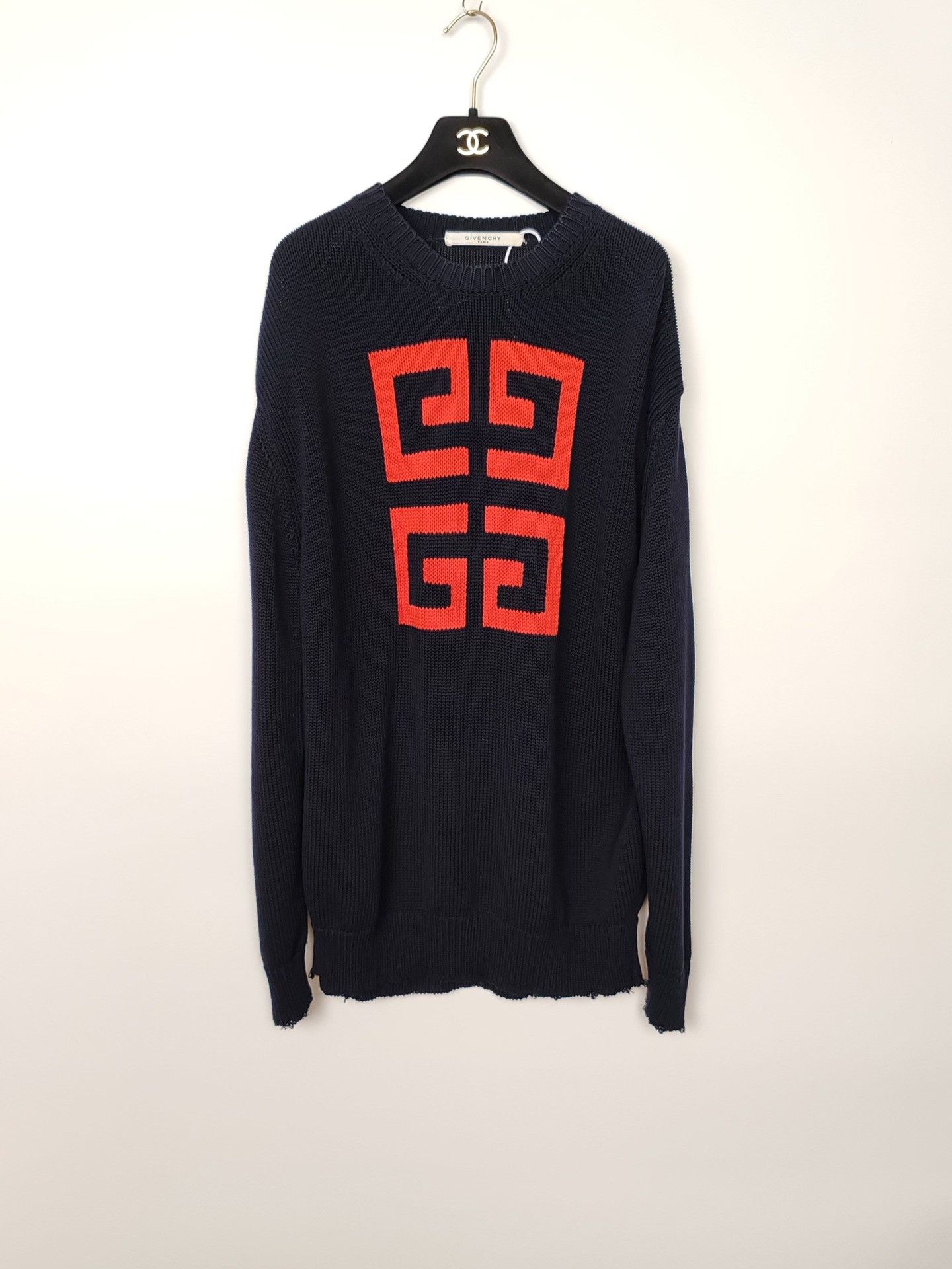 Givenchy Givenchy Logo Knit Sweater Black Size XS Size US XS / EU 42 / 0 - 2 Thumbnail