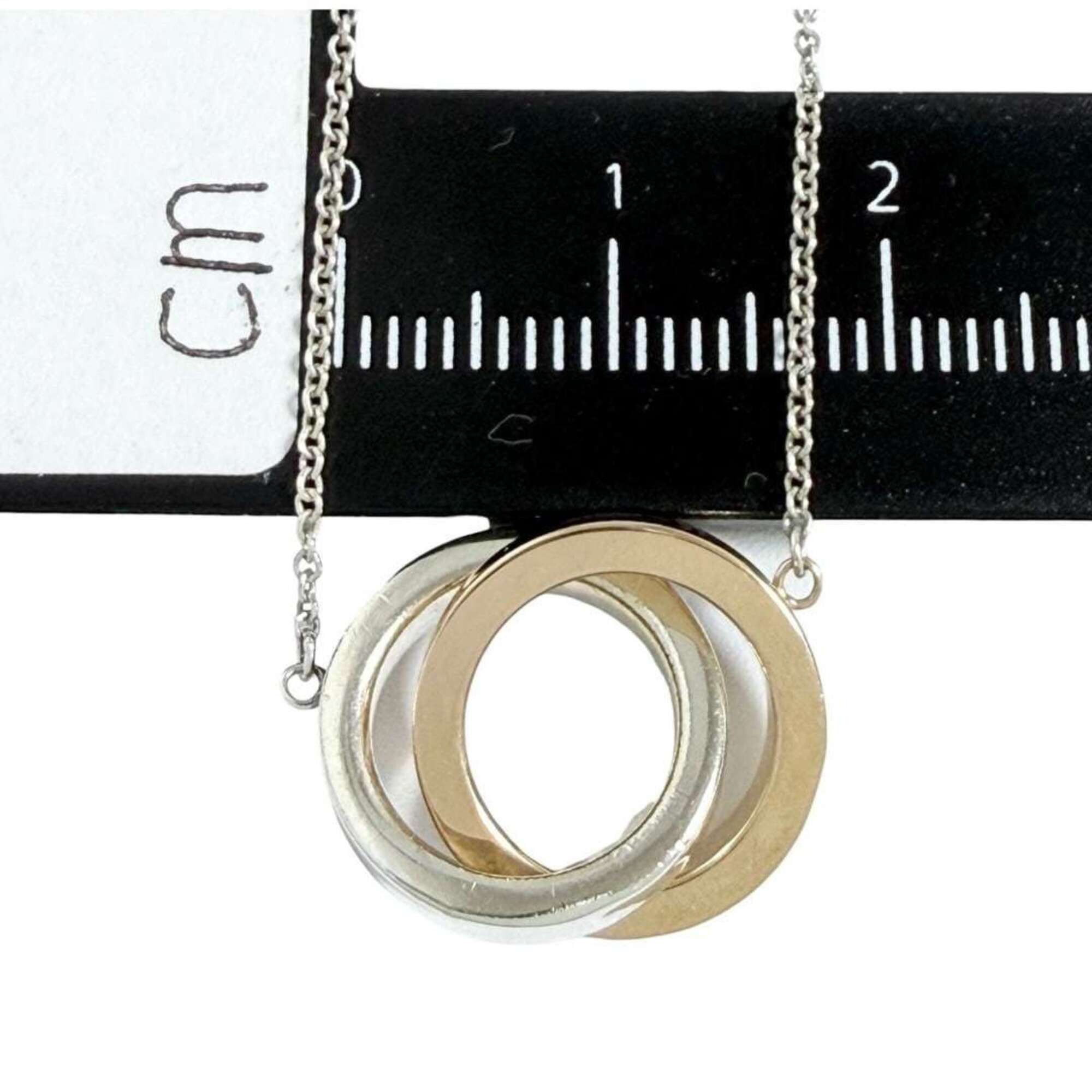 Tiffany & Co. Tiffany & Co. Interlocking Circle Pendant Necklace, 18K 925 Size ONE SIZE - 8 Thumbnail