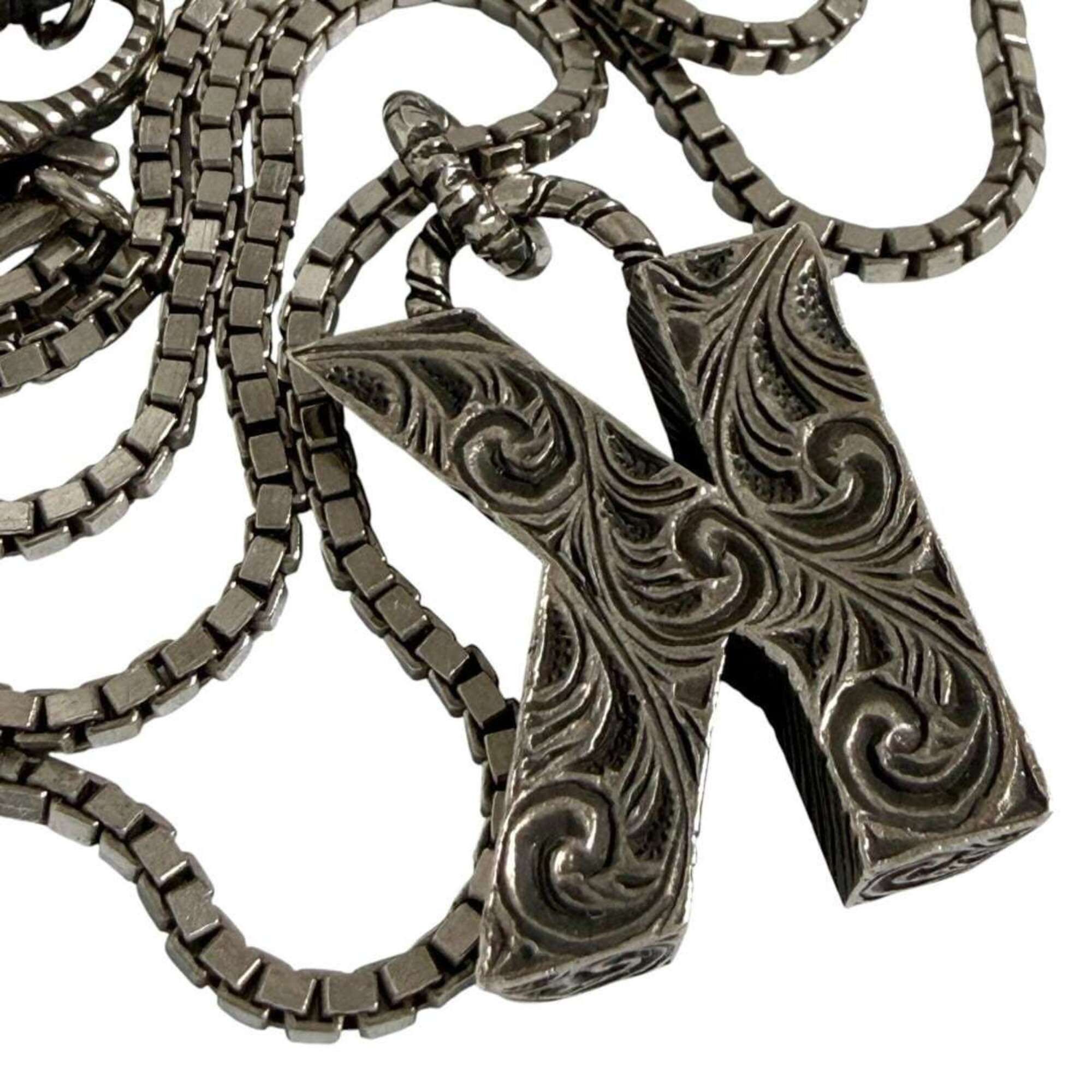 Gucci Gucci Unisex Alphabet Pendant Necklace, Initial K, Silver Size ONE SIZE - 4 Thumbnail
