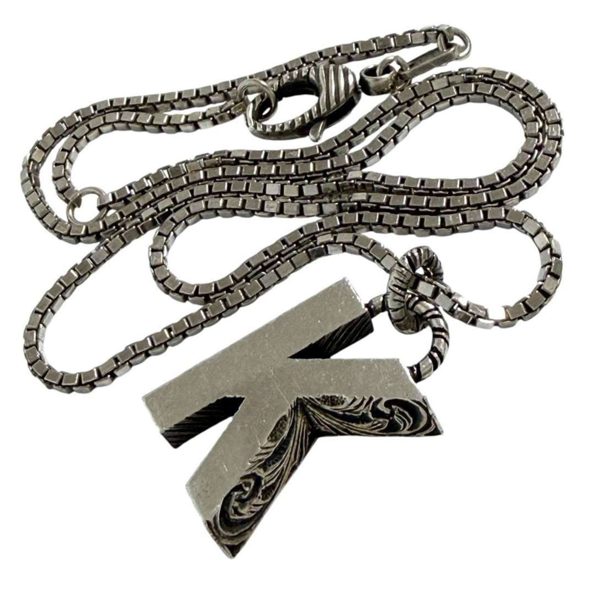 Gucci Gucci Unisex Alphabet Pendant Necklace, Initial K, Silver Size ONE SIZE - 2 Thumbnail