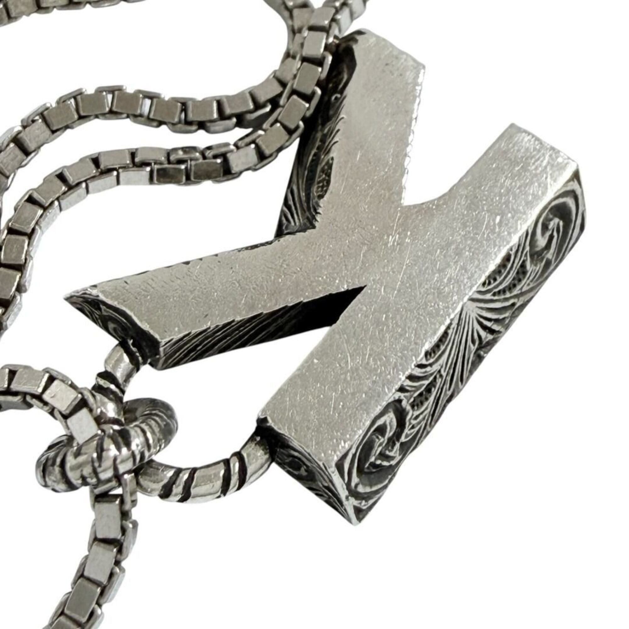 Gucci Gucci Unisex Alphabet Pendant Necklace, Initial K, Silver Size ONE SIZE - 3 Thumbnail