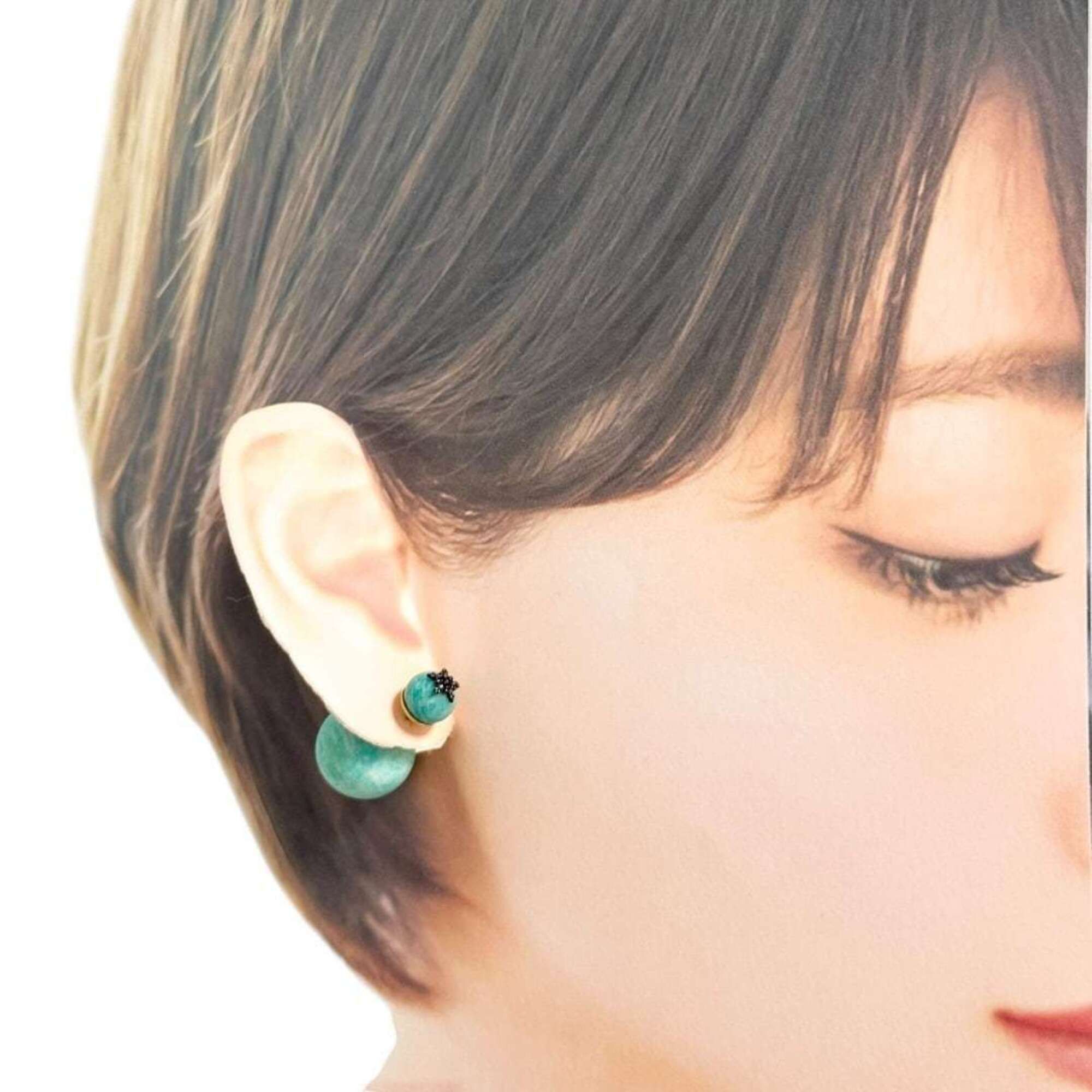 Dior Christian Dior Dior Women's Tribal Earrings, Turquoise Blue Size ONE SIZE - 9 Thumbnail