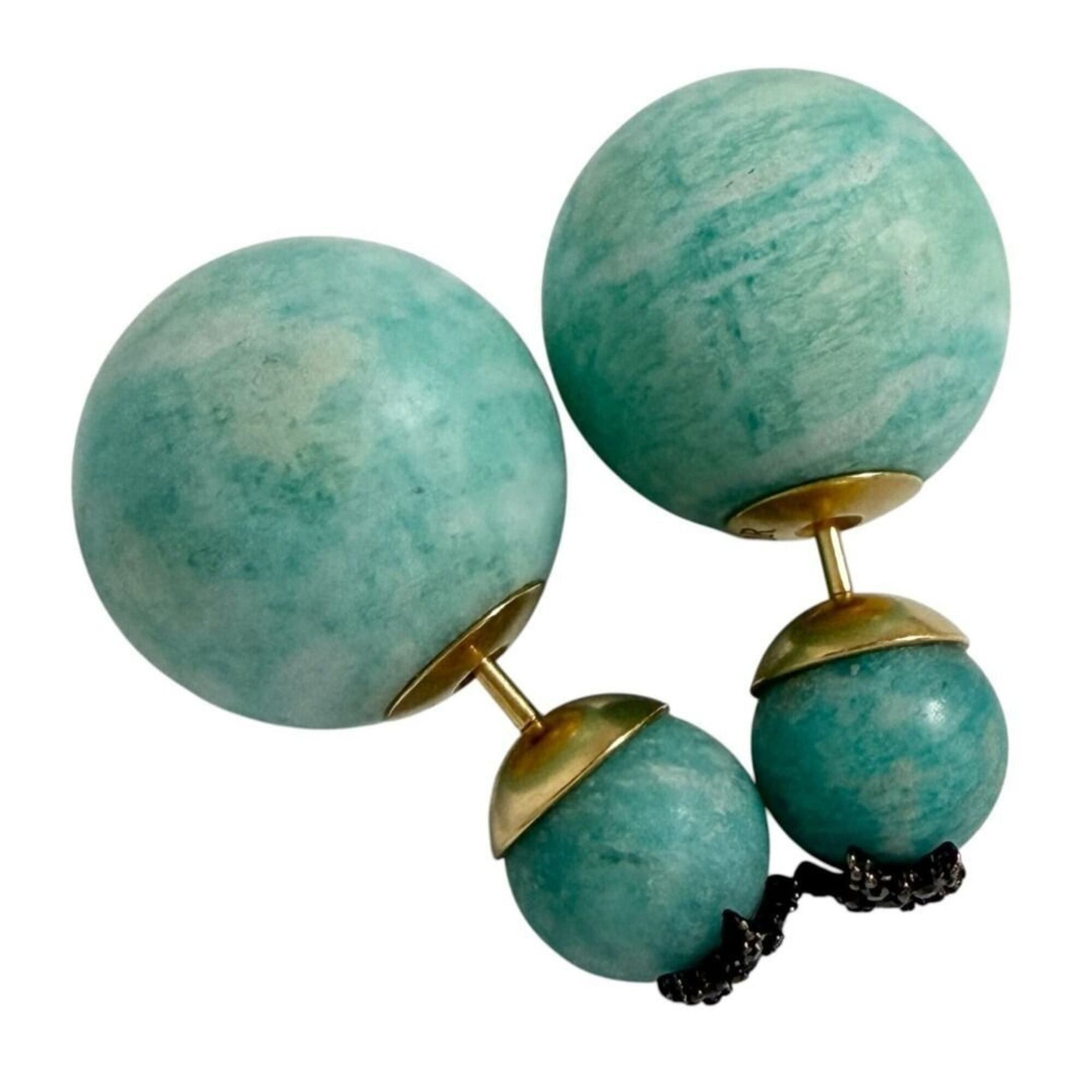 Dior Christian Dior Dior Women's Tribal Earrings, Turquoise Blue Size ONE SIZE - 3 Thumbnail