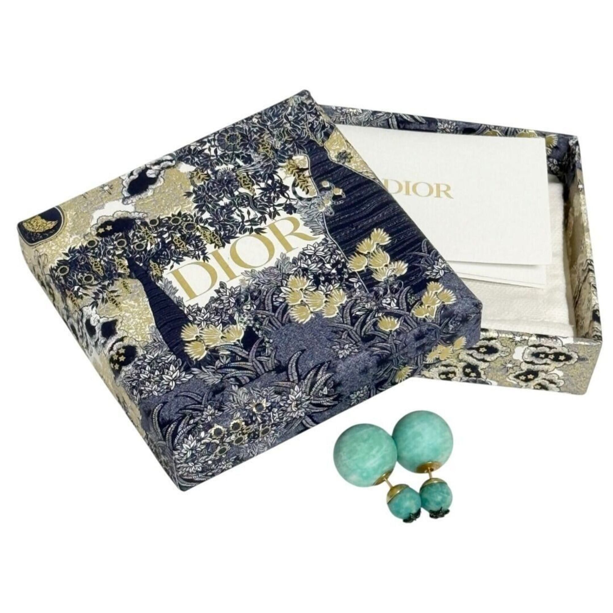 Dior Christian Dior Dior Women's Tribal Earrings, Turquoise Blue Size ONE SIZE - 10 Thumbnail