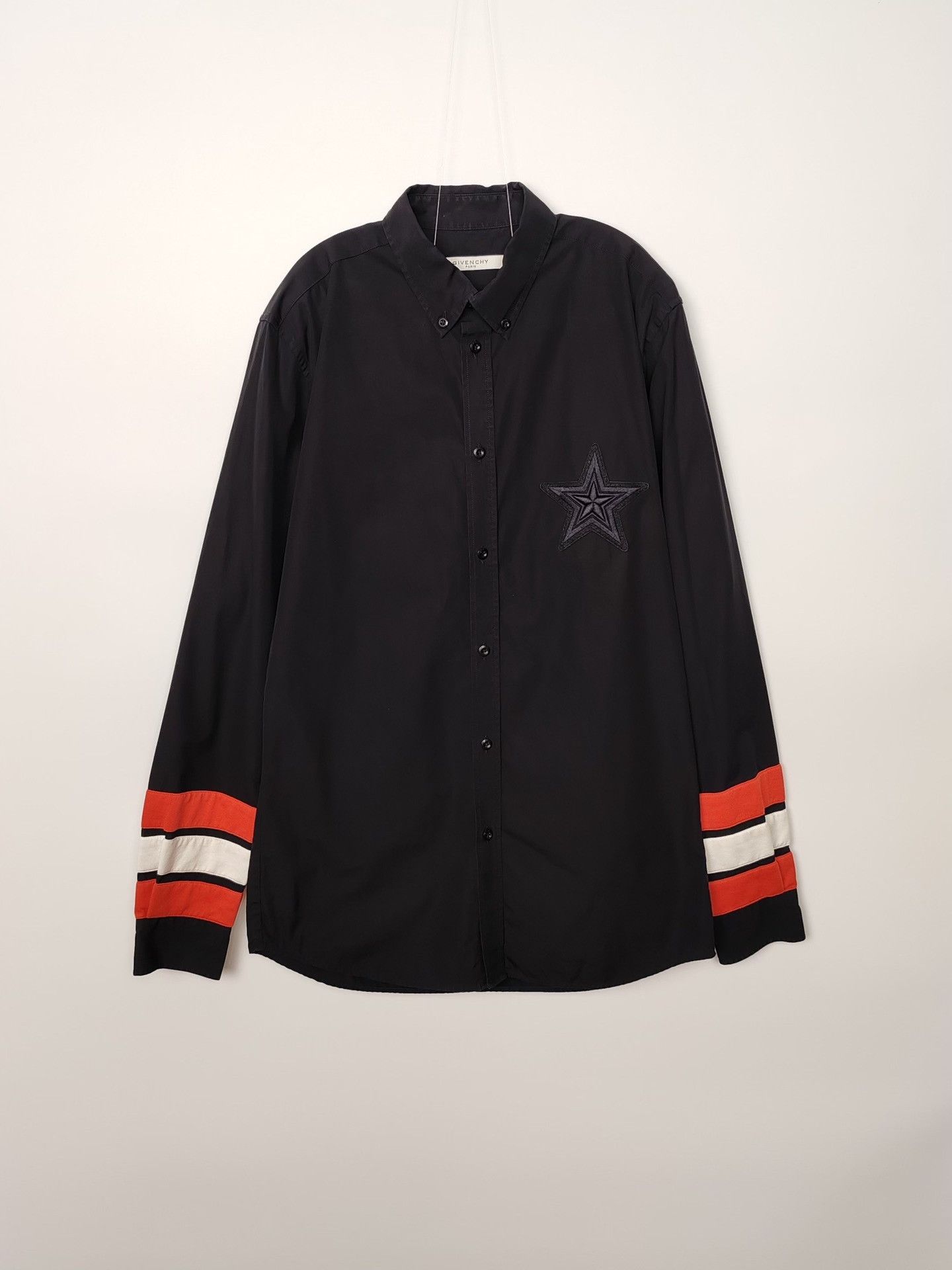 Givenchy Givenchy Star Embroidered Shirt Size M Size US M / EU 48-50 / 2 - 2 Thumbnail