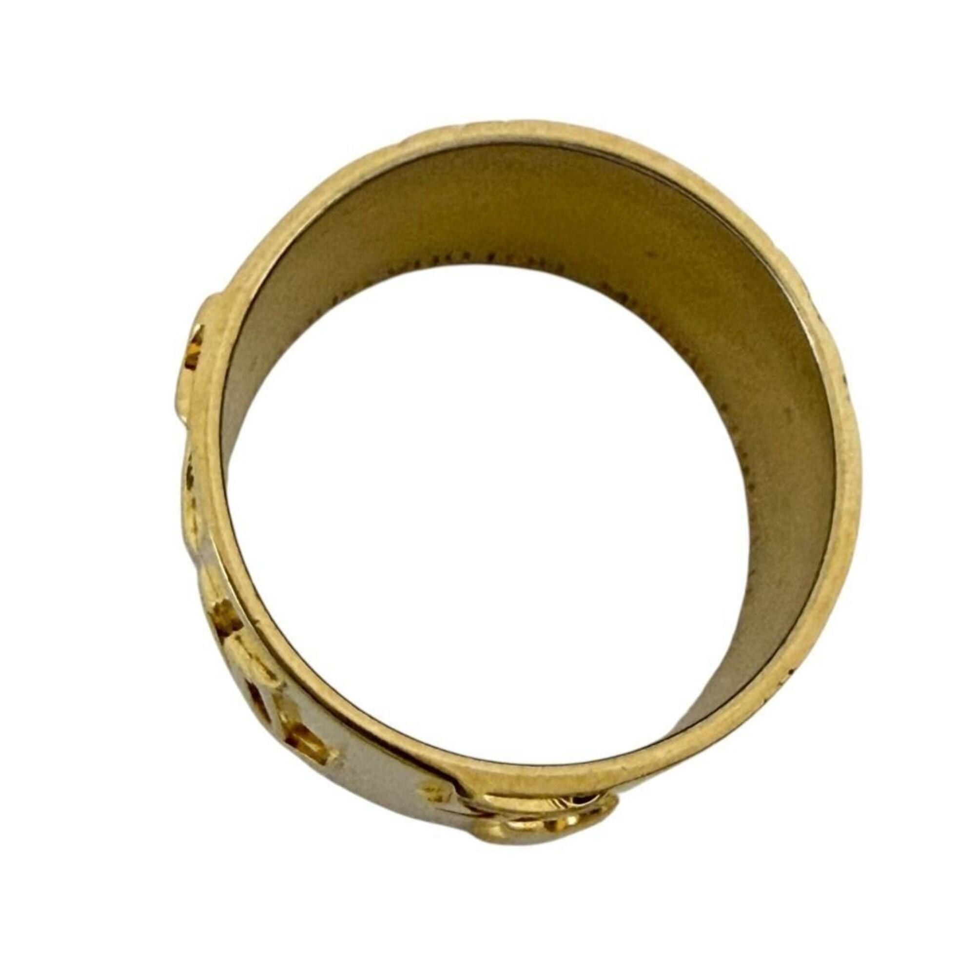 Louis Vuitton Louis Vuitton Men's Wide Ring, Monogram, Size 17 (L), Gold Size ONE SIZE - 5 Thumbnail