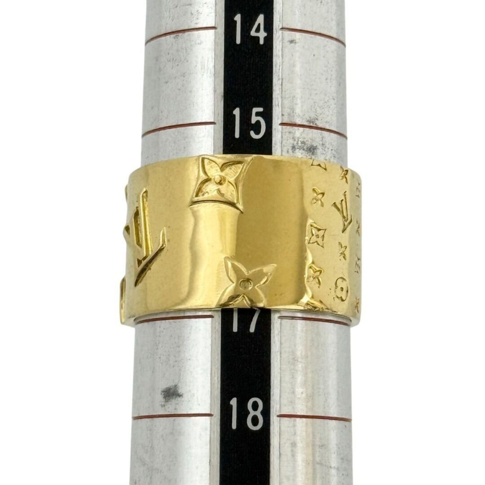 Louis Vuitton Louis Vuitton Men's Wide Ring, Monogram, Size 17 (L), Gold Size ONE SIZE - 9 Thumbnail