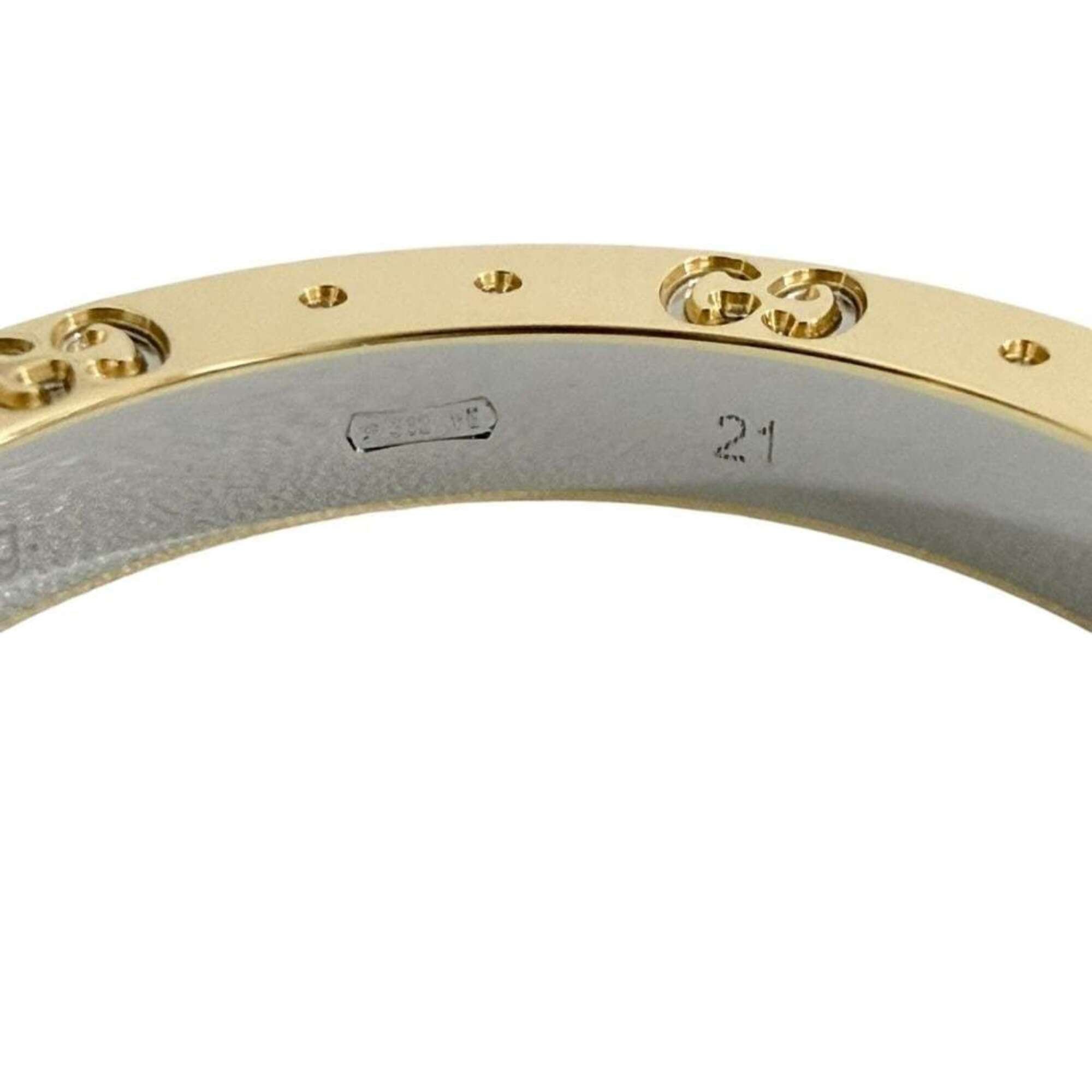 Gucci Gucci Men's Icon Ring, 18K Gold and Steel Combination, Size 20 Size ONE SIZE - 6 Thumbnail