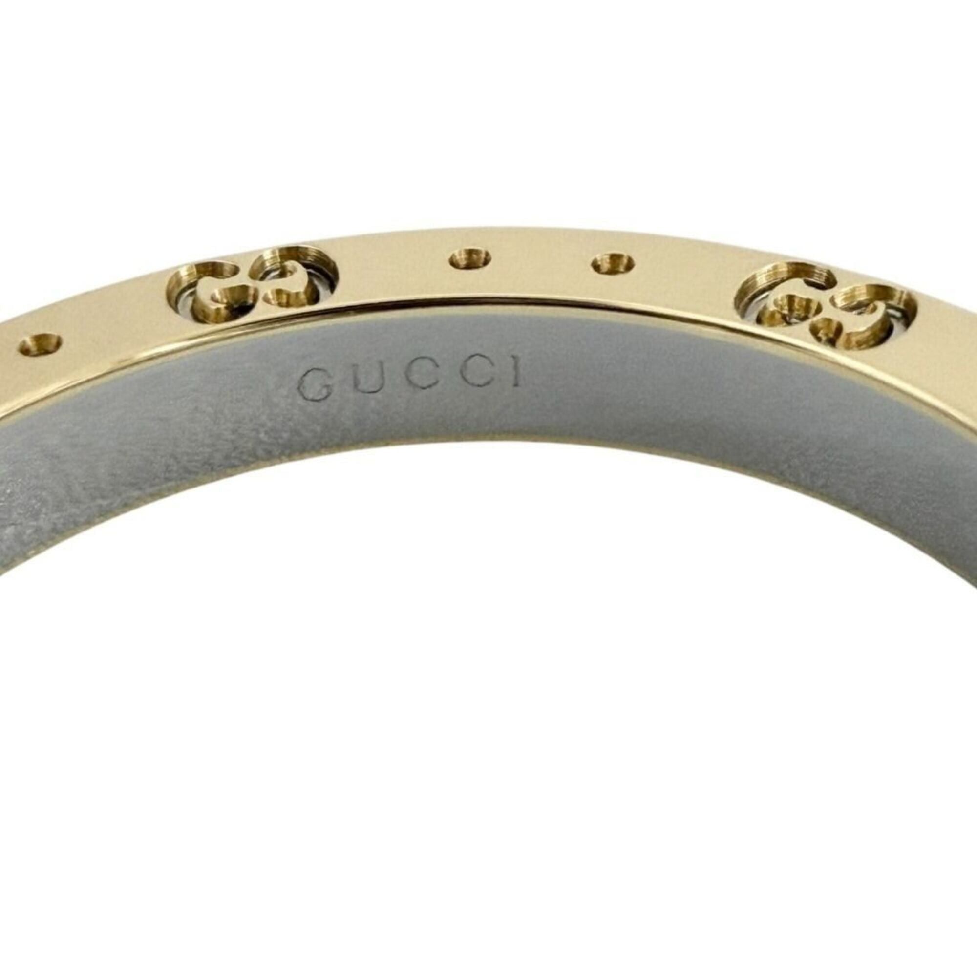 Gucci Gucci Men's Icon Ring, 18K Gold and Steel Combination, Size 20 Size ONE SIZE - 5 Thumbnail
