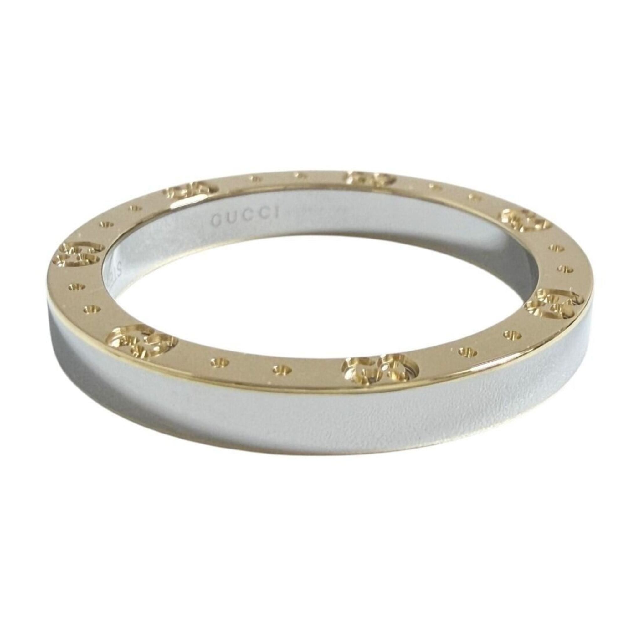 Gucci Gucci Men's Icon Ring, 18K Gold and Steel Combination, Size 20 Size ONE SIZE - 2 Thumbnail