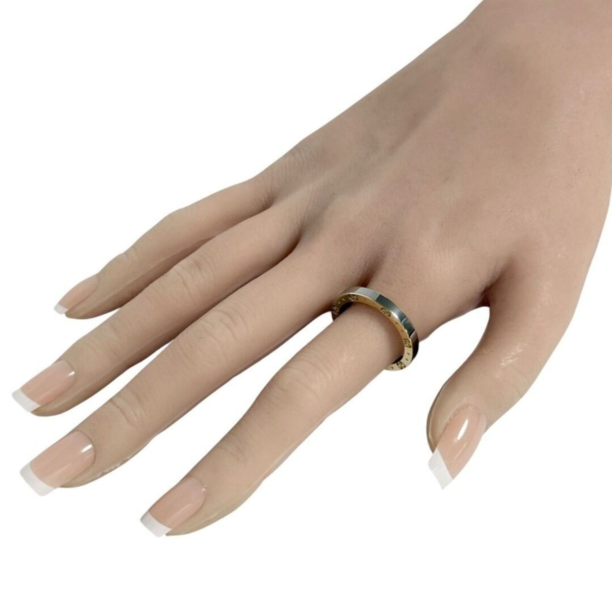 Gucci Gucci Men's Icon Ring, 18K Gold and Steel Combination, Size 20 Size ONE SIZE - 10 Thumbnail