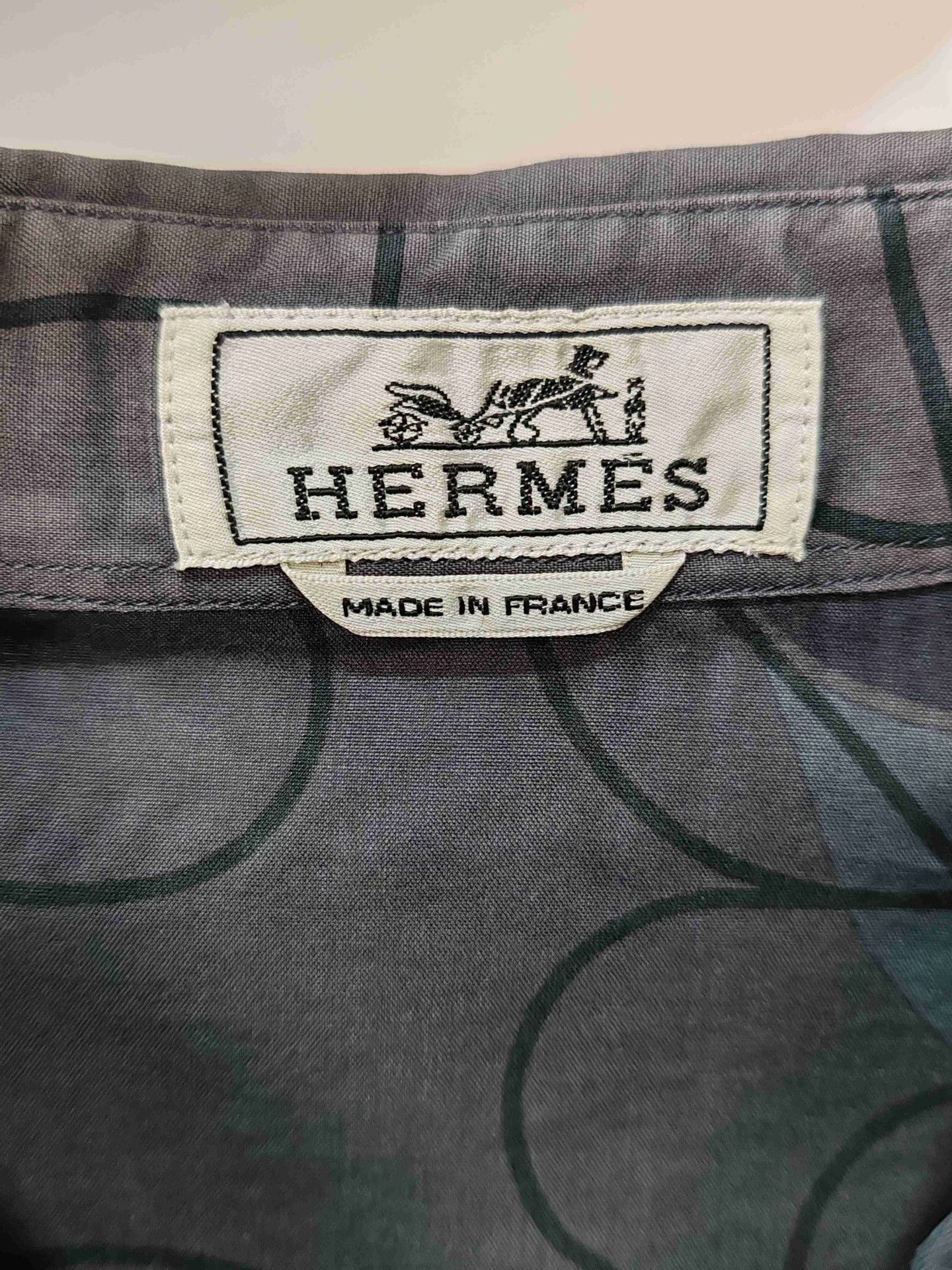 Hermes Hermes Jacquard Printed Long Sleeve Shirt Size L Size US L / EU 52-54 / 3 - 4 Thumbnail