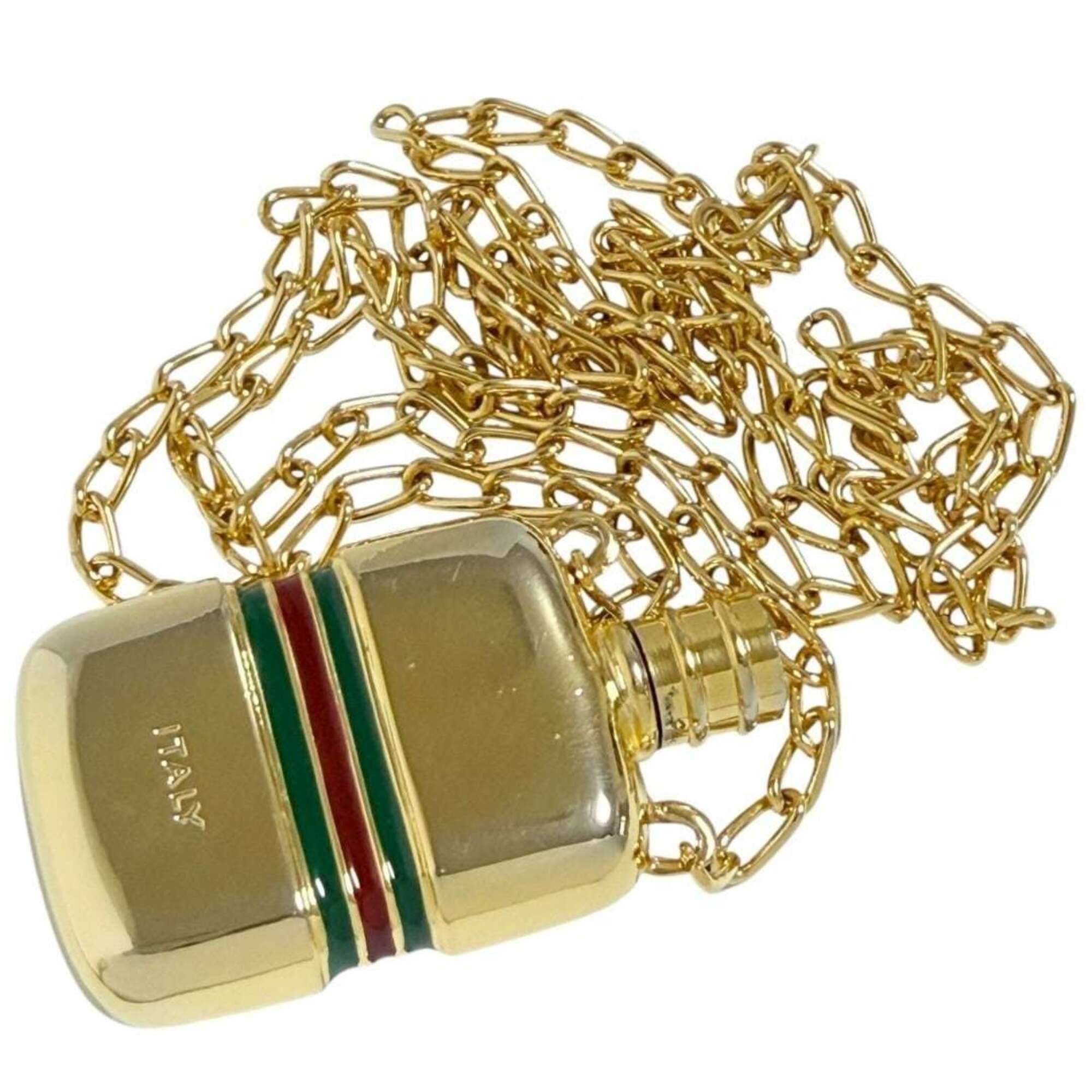 Gucci Gucci unisex pendant necklace, perfume bottle design, vintage. Size ONE SIZE - 3 Thumbnail