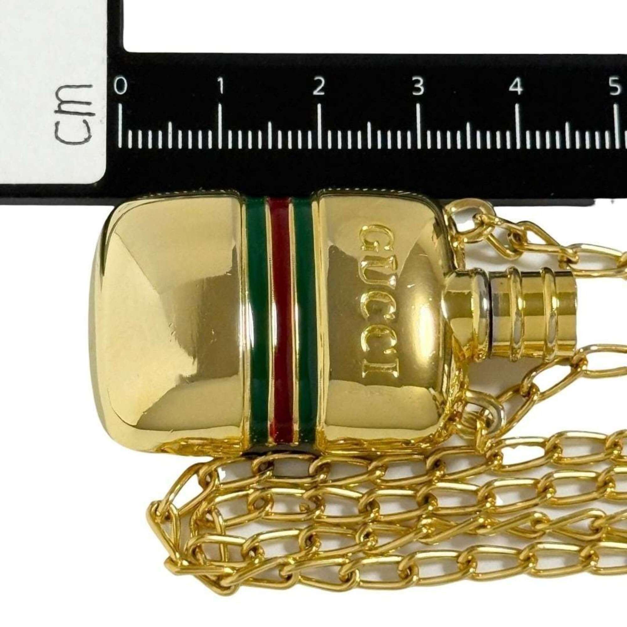 Gucci Gucci unisex pendant necklace, perfume bottle design, vintage. Size ONE SIZE - 8 Thumbnail