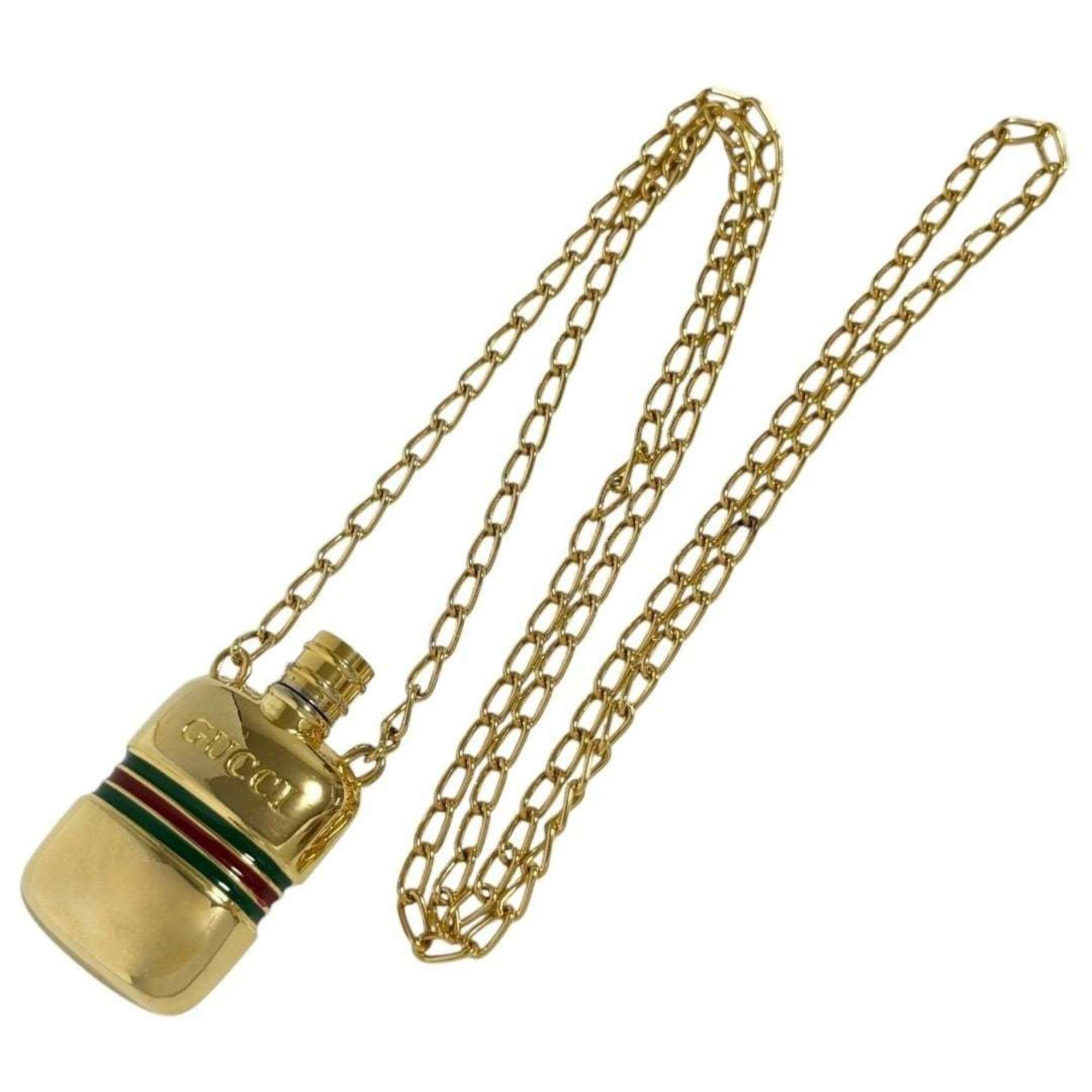 Gucci Gucci unisex pendant necklace, perfume bottle design, vintage. Size ONE SIZE - 2 Thumbnail