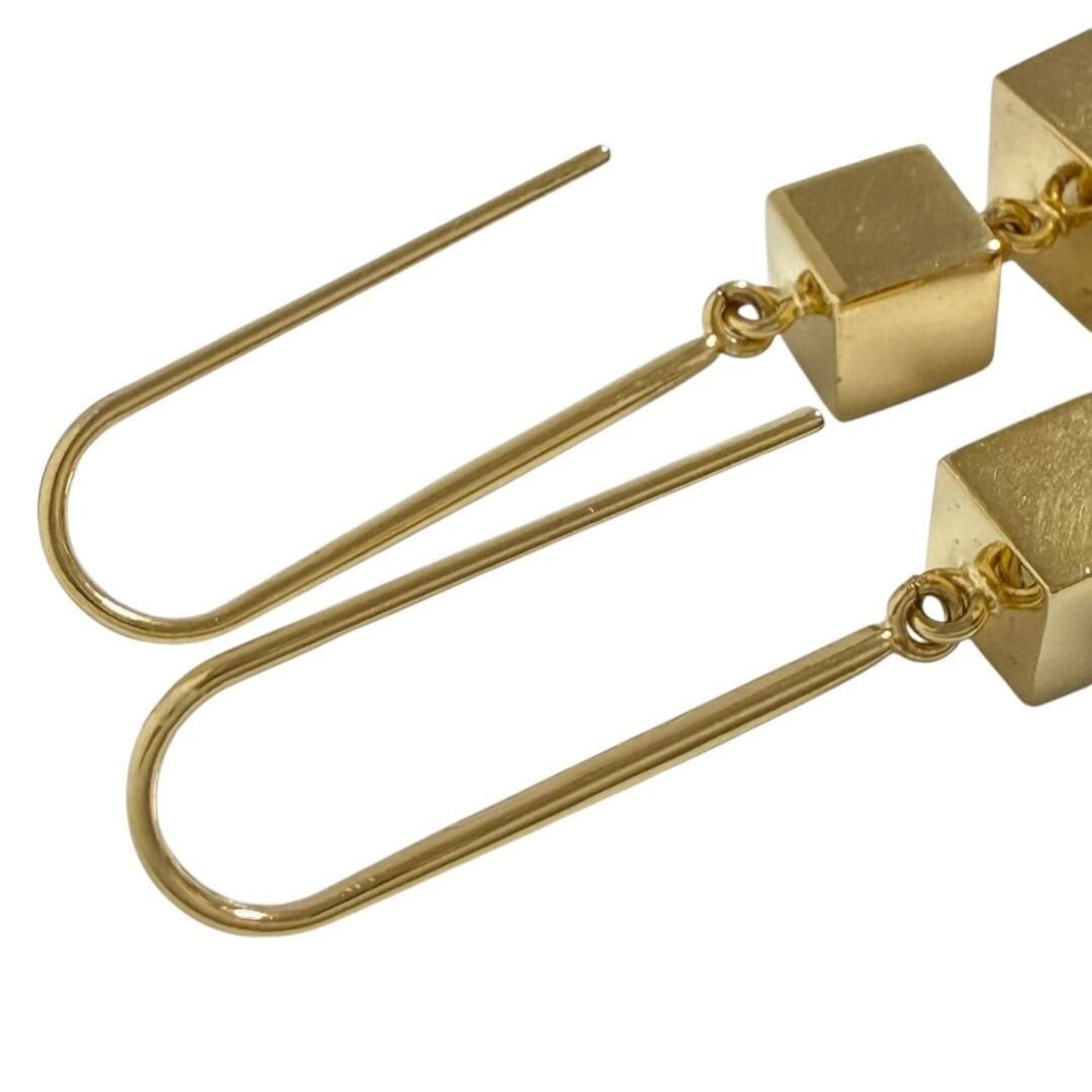 Celine Celine Women's Hook Drop Earrings Cube Square Phoebe Size ONE SIZE - 4 Thumbnail
