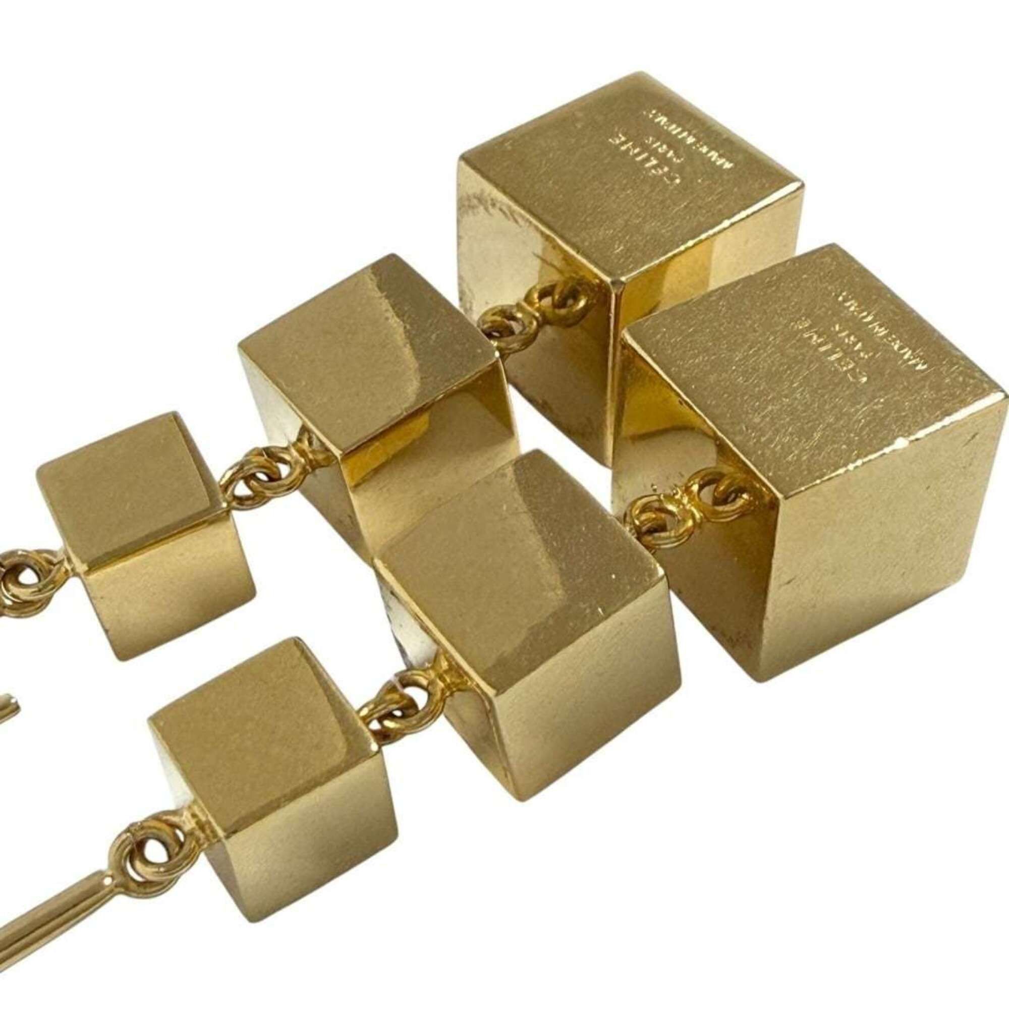 Celine Celine Women's Hook Drop Earrings Cube Square Phoebe Size ONE SIZE - 5 Thumbnail