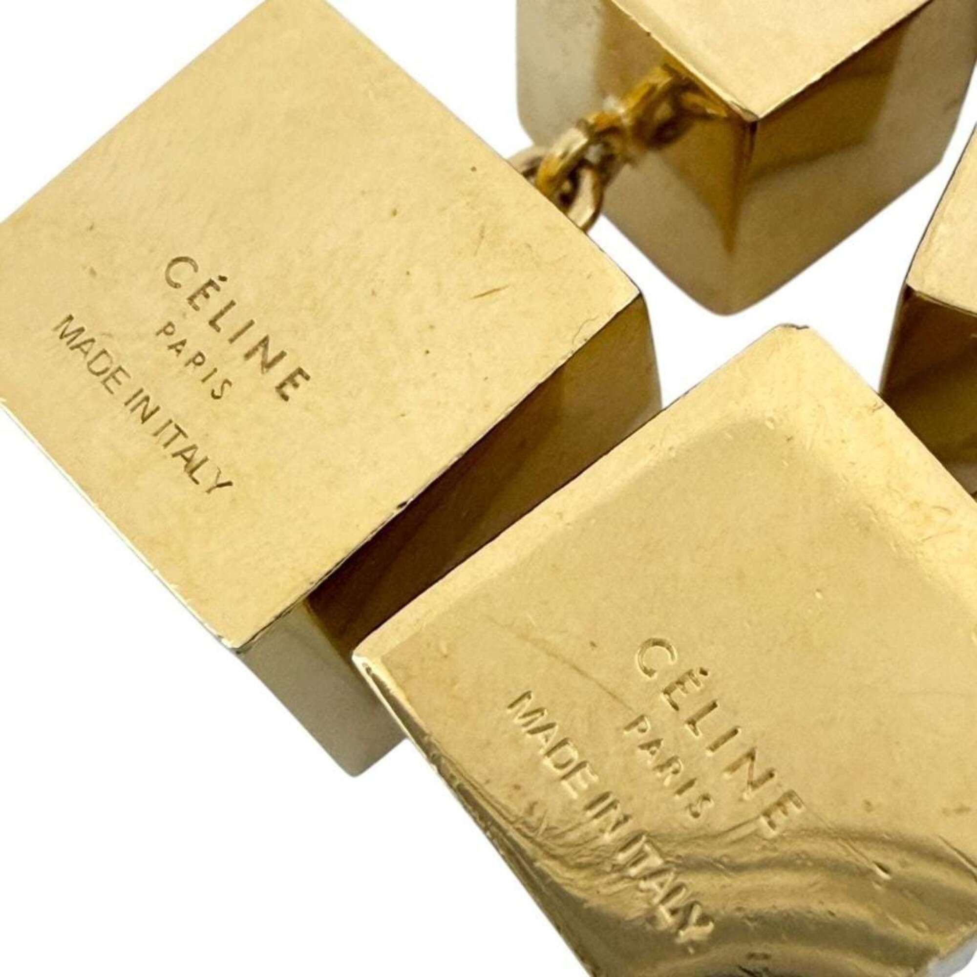 Celine Celine Women's Hook Drop Earrings Cube Square Phoebe Size ONE SIZE - 8 Thumbnail