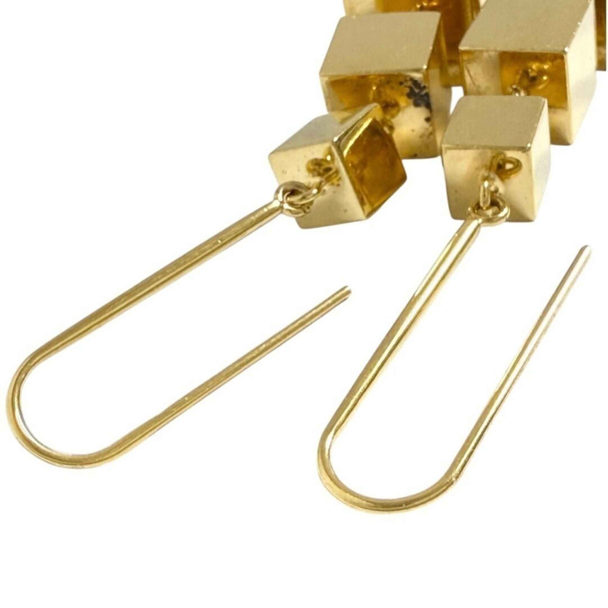 Celine Celine Women's Hook Drop Earrings Cube Square Phoebe Size ONE SIZE - 2 Thumbnail