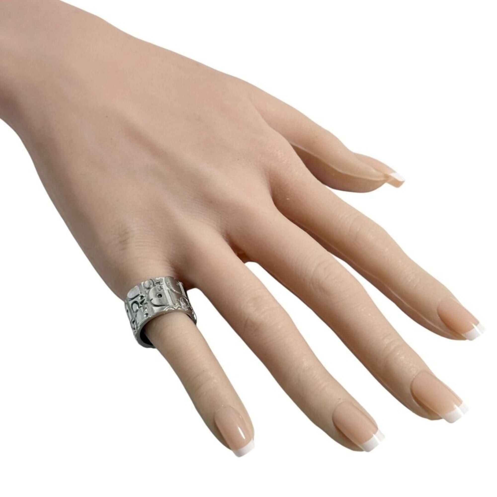 Dior Christian Dior Dior Men's Ring, Sterling Silver 925, Size 10, Pinky Ring Size ONE SIZE - 10 Thumbnail