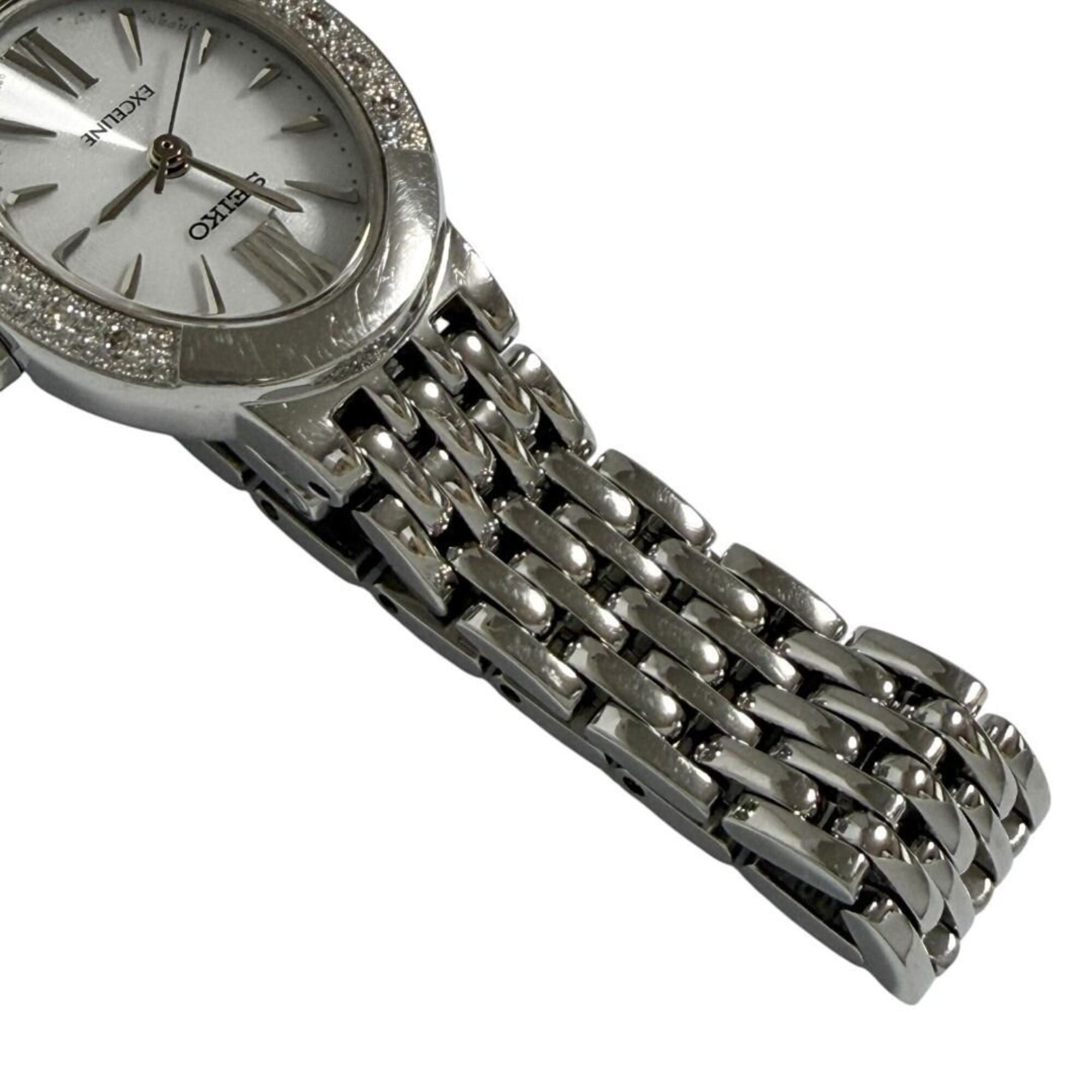 Seiko Seiko Dolce Exceline Ladies' Solar Watch with 10 Diamonds Size ONE SIZE - 5 Thumbnail