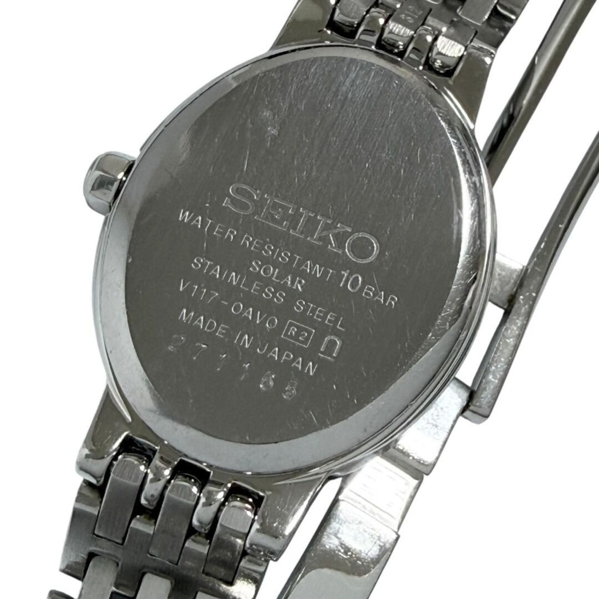 Seiko Seiko Dolce Exceline Ladies' Solar Watch with 10 Diamonds Size ONE SIZE - 8 Thumbnail