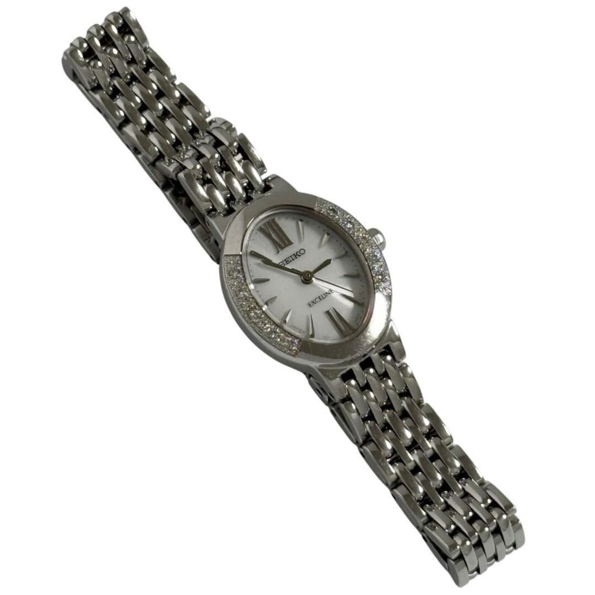 Seiko Seiko Dolce Exceline Ladies' Solar Watch with 10 Diamonds Size ONE SIZE - 2 Thumbnail