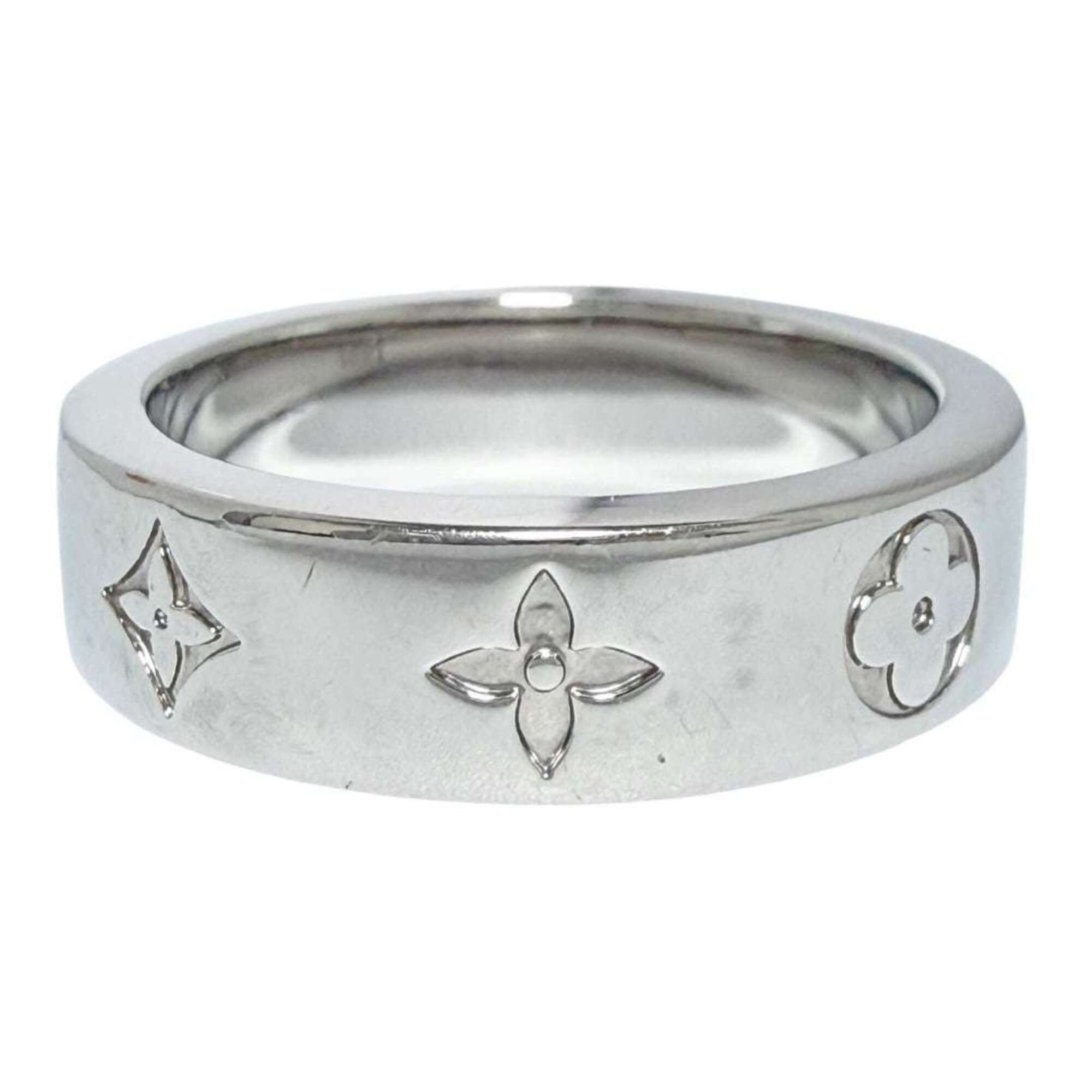 Louis Vuitton Louis Vuitton Men's Mosaic Thin Ring, Size 17 (S), Silver Size ONE SIZE - 2 Thumbnail