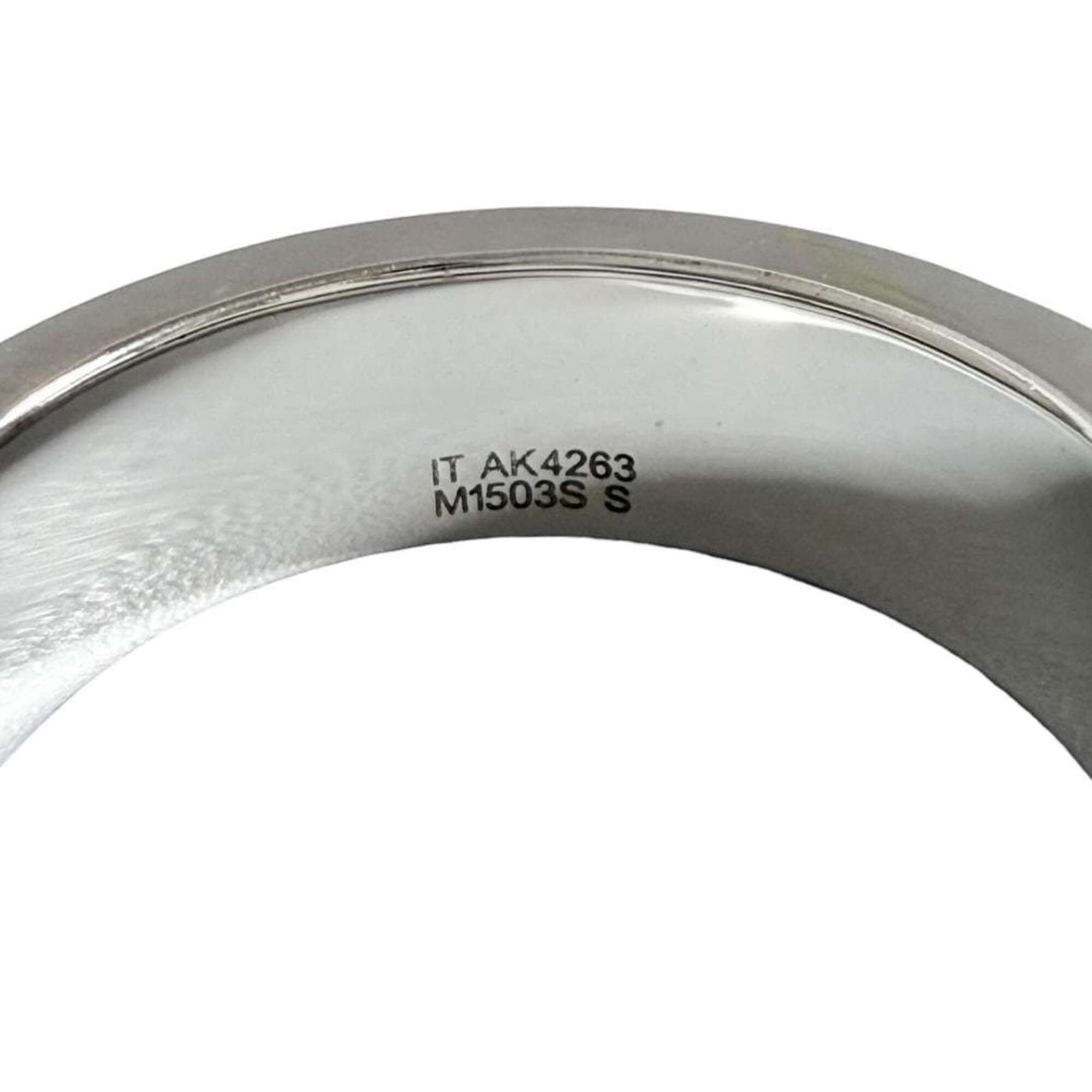 Louis Vuitton Louis Vuitton Men's Mosaic Thin Ring, Size 17 (S), Silver Size ONE SIZE - 5 Thumbnail