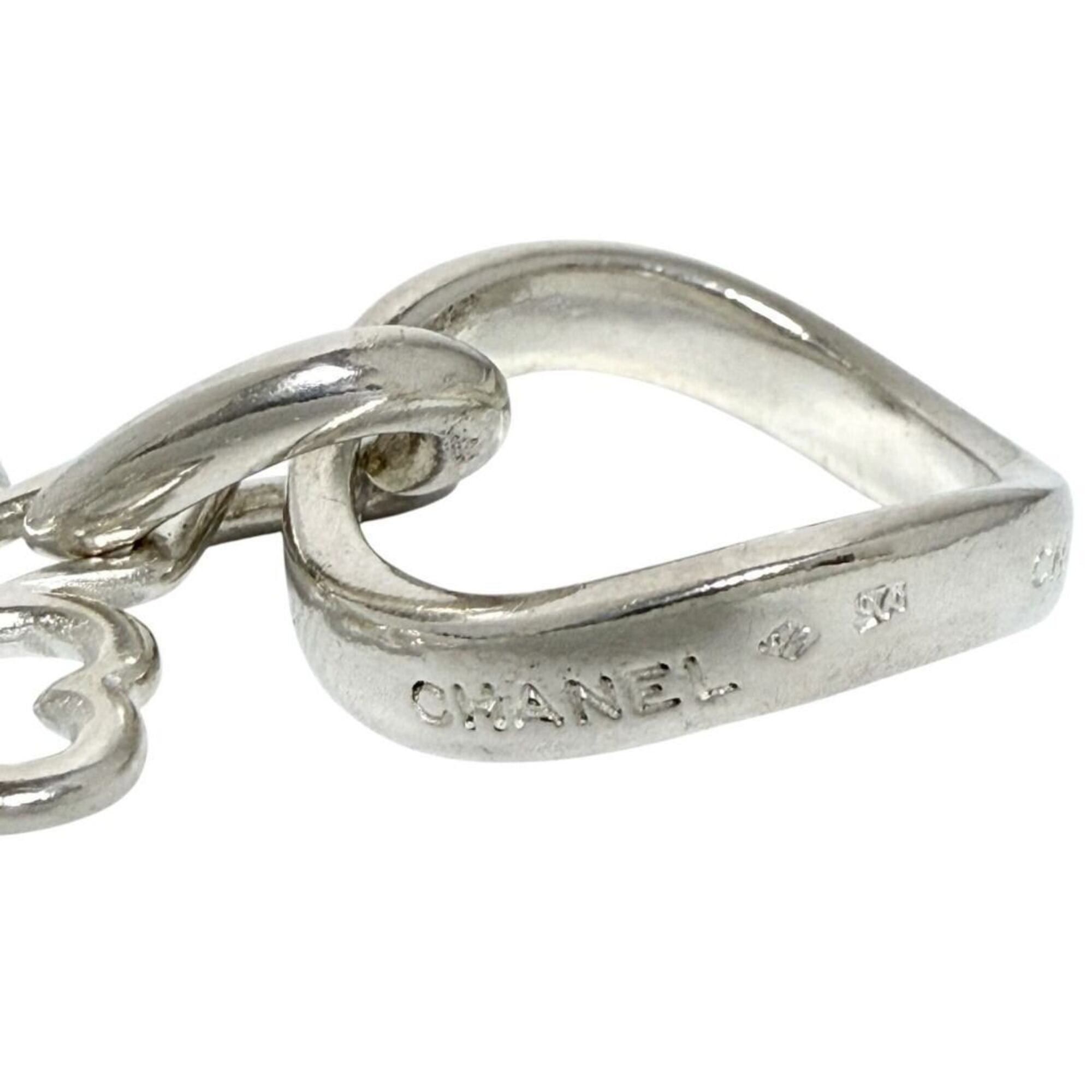 Chanel Chanel Women's Clover Heart Ring, Size 7, Sterling Silver (925) Size ONE SIZE - 4 Thumbnail