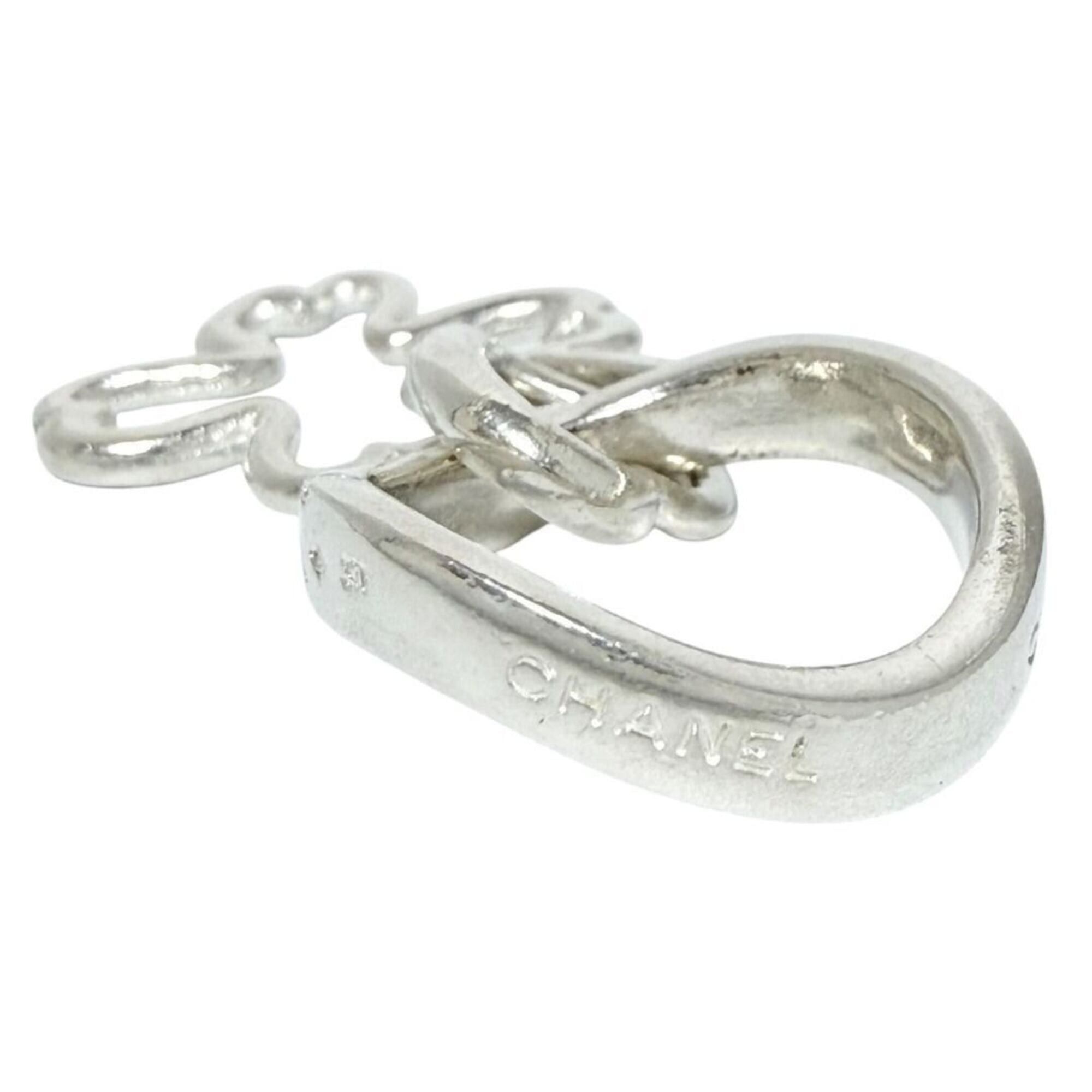 Chanel Chanel Women's Clover Heart Ring, Size 7, Sterling Silver (925) Size ONE SIZE - 3 Thumbnail