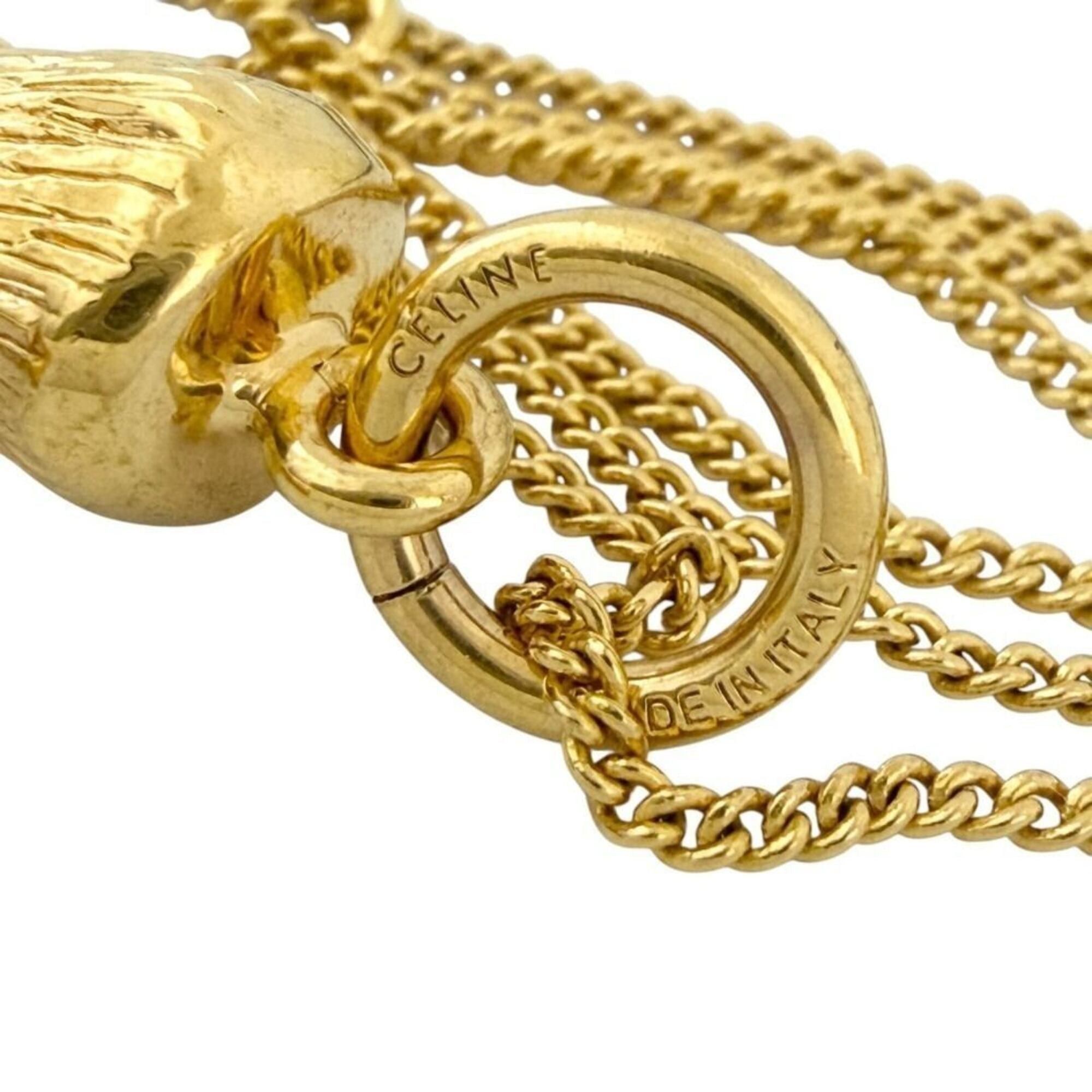 Celine Celine Alphabet Charm Pendant Necklace, Initial K, Large Size Size ONE SIZE - 8 Thumbnail