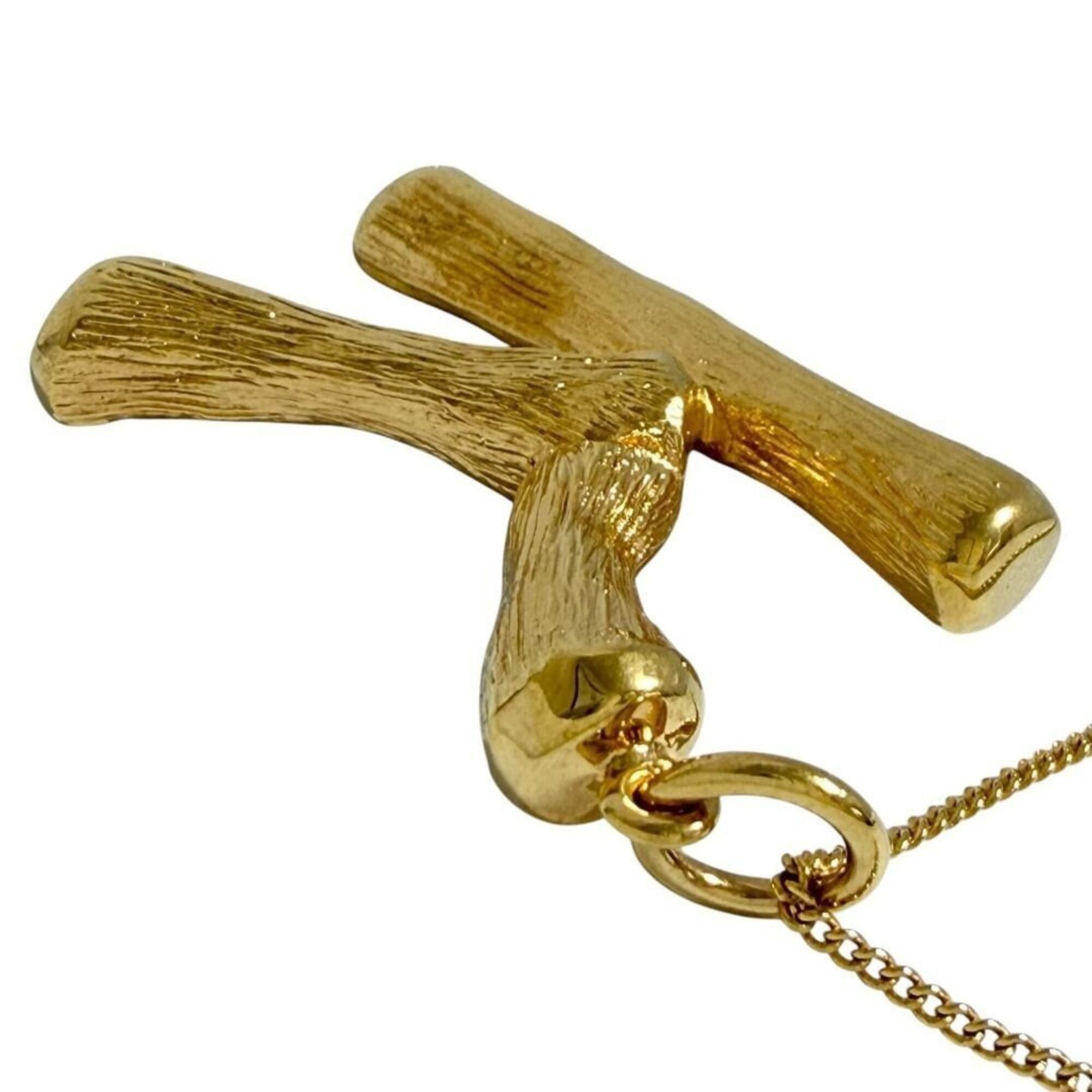 Celine Celine Alphabet Charm Pendant Necklace, Initial K, Large Size Size ONE SIZE - 4 Thumbnail