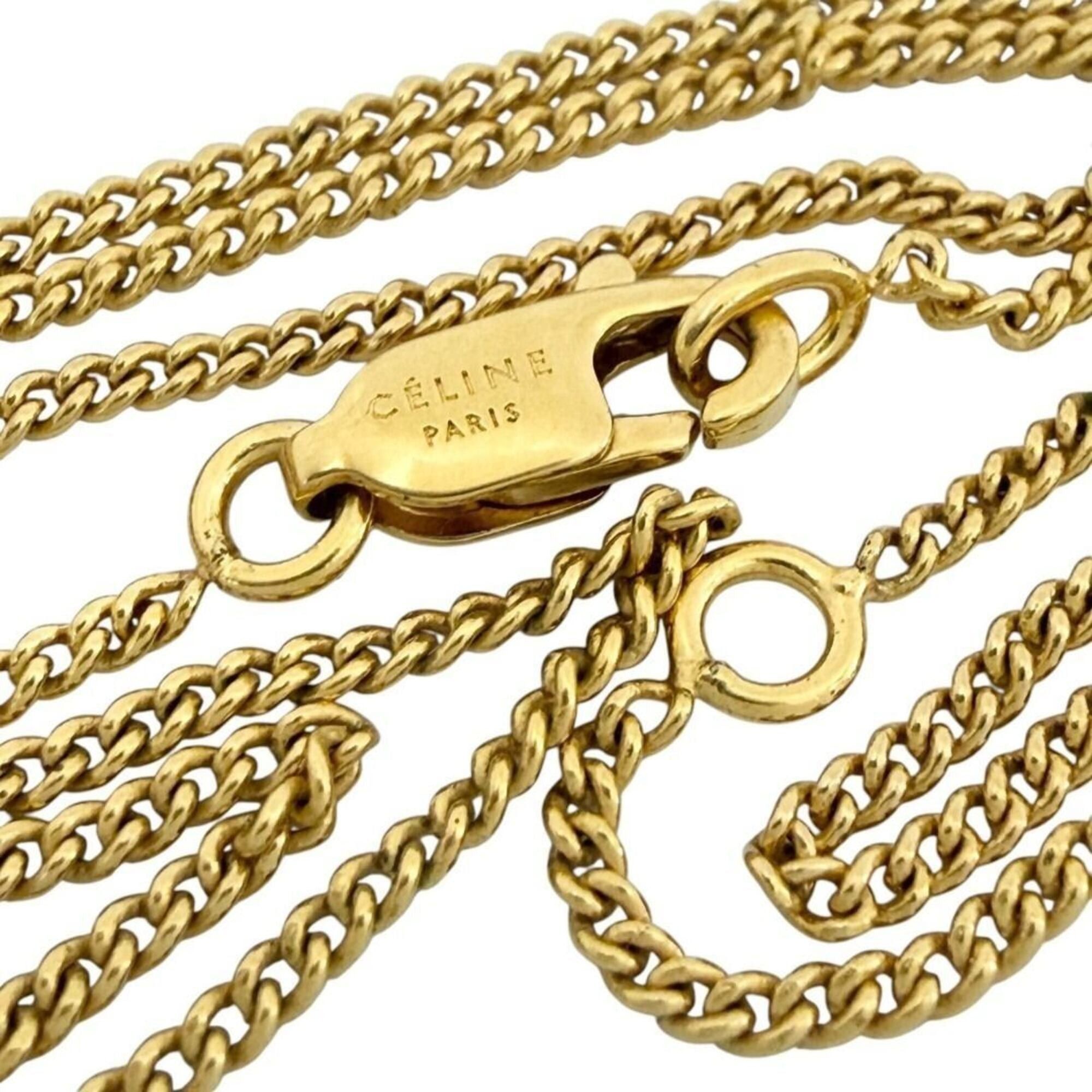 Celine Celine Alphabet Charm Pendant Necklace, Initial K, Large Size Size ONE SIZE - 7 Thumbnail