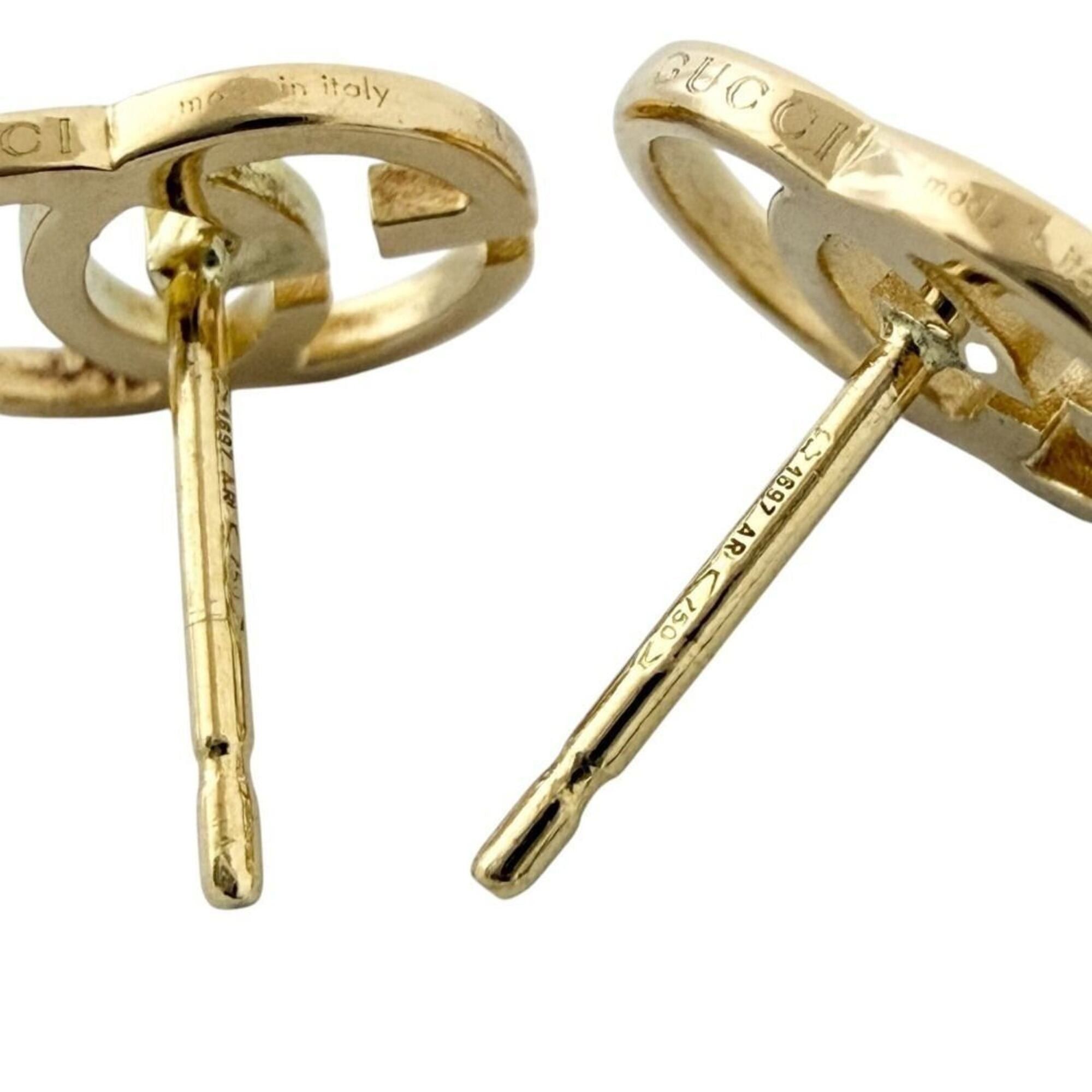 Gucci Gucci women's GG Running earrings, 18K gold, with aftermarket metal backs. Size ONE SIZE - 8 Thumbnail