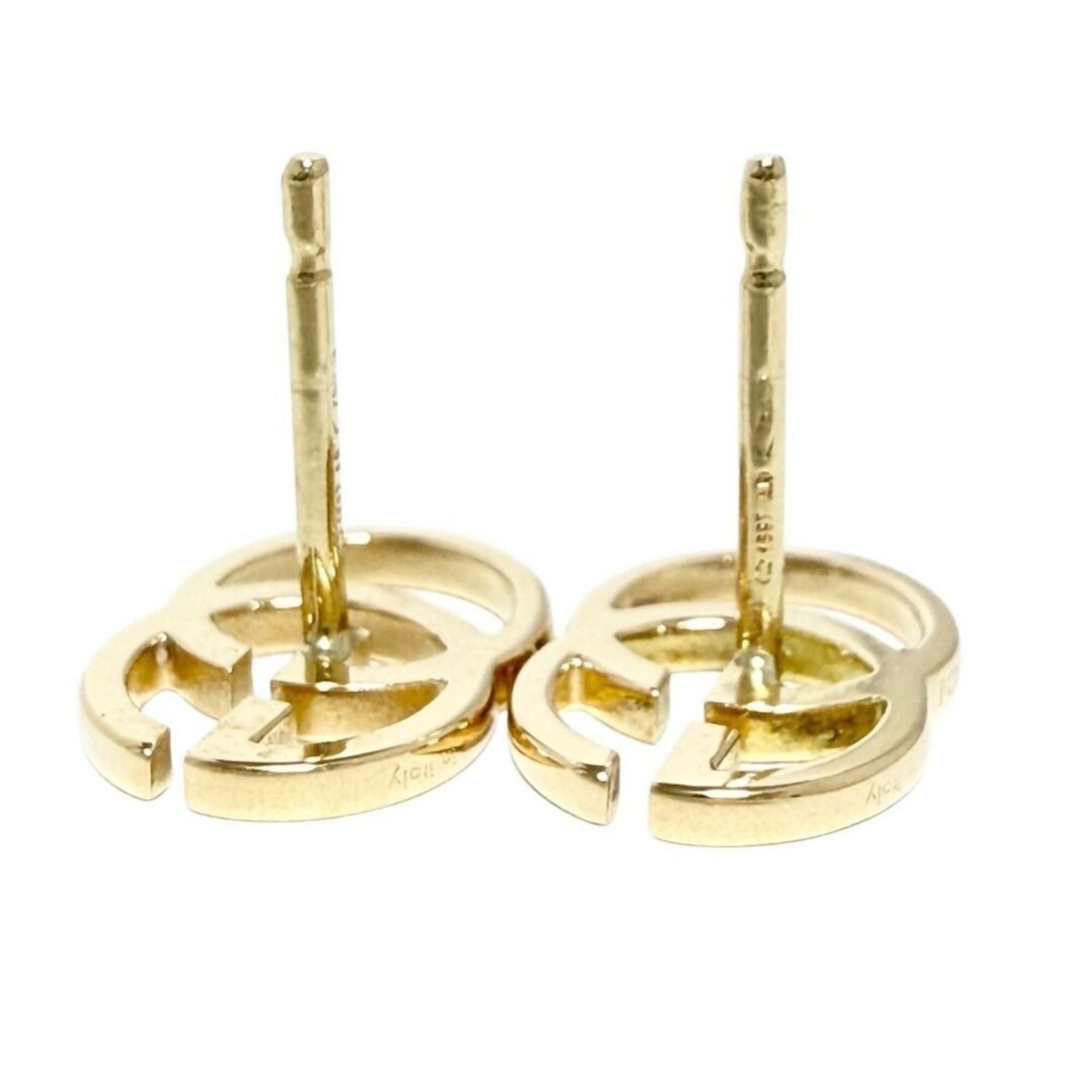 Gucci Gucci women's GG Running earrings, 18K gold, with aftermarket metal backs. Size ONE SIZE - 7 Thumbnail
