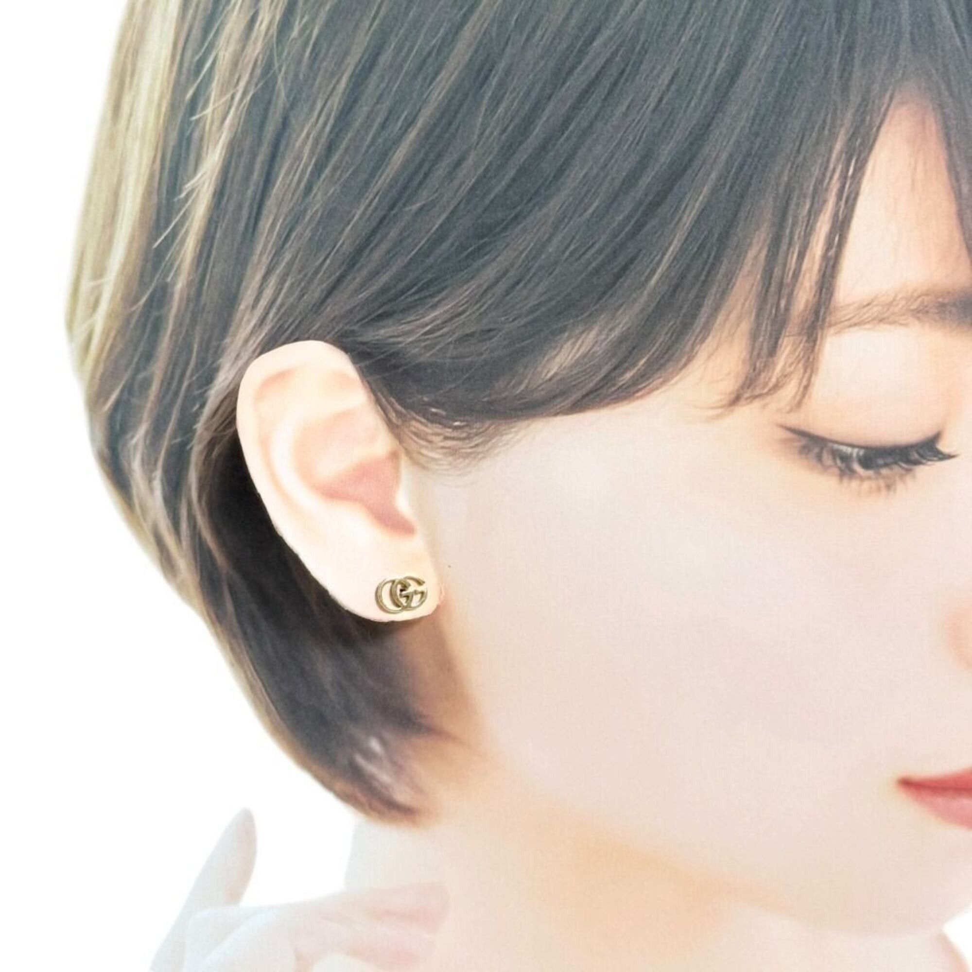Gucci Gucci women's GG Running earrings, 18K gold, with aftermarket metal backs. Size ONE SIZE - 10 Thumbnail