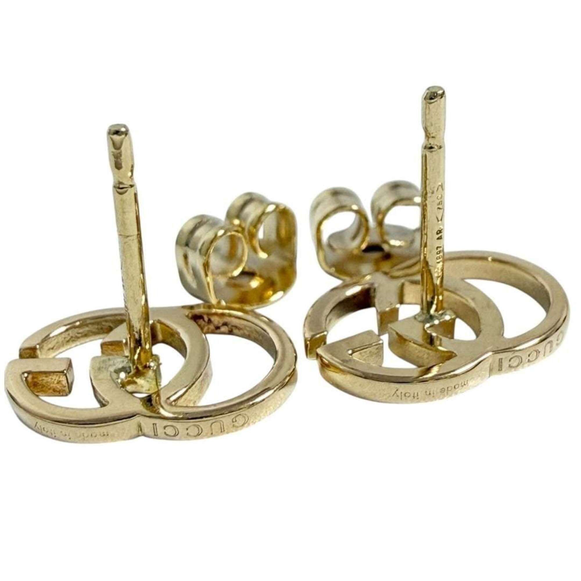 Gucci Gucci women's GG Running earrings, 18K gold, with aftermarket metal backs. Size ONE SIZE - 4 Thumbnail