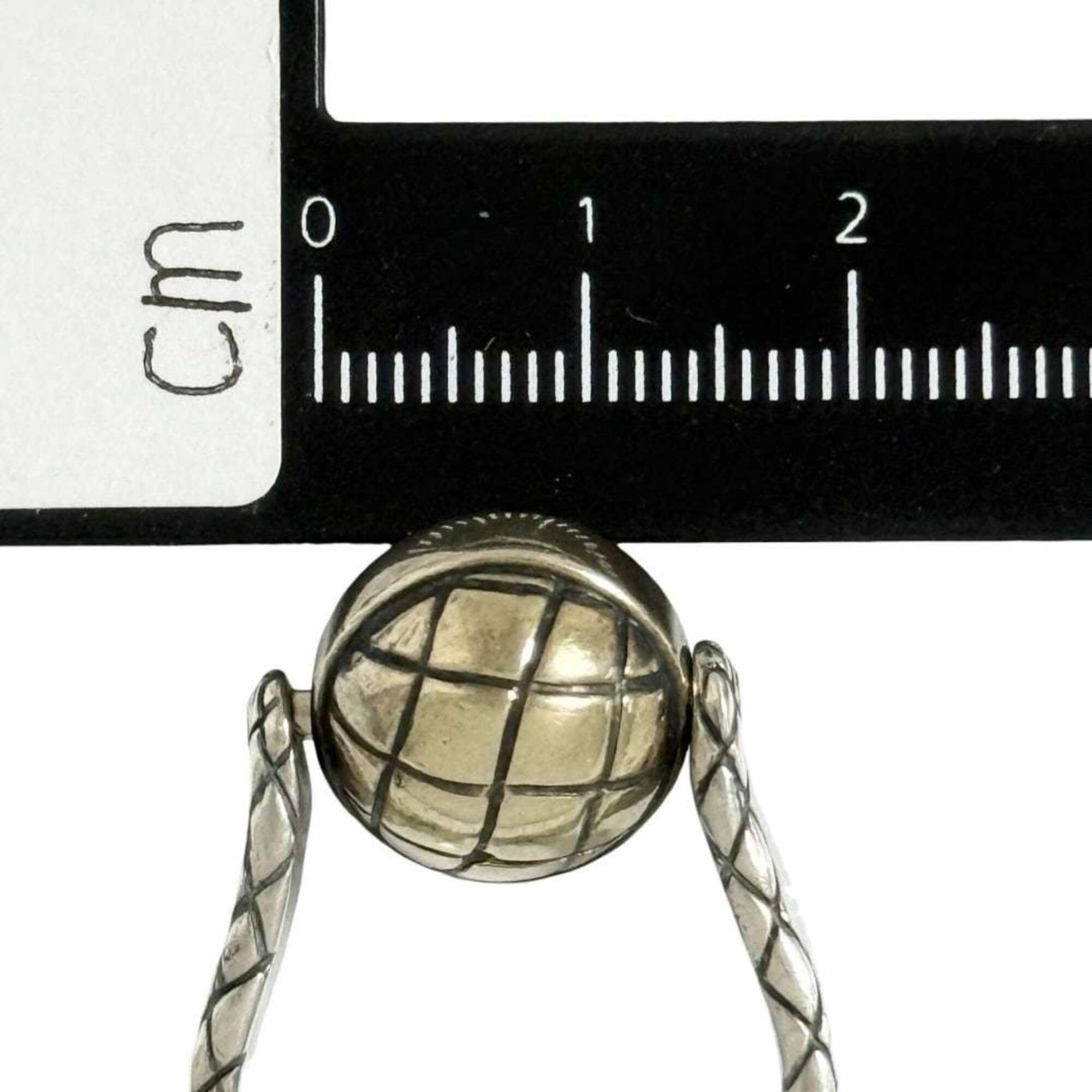Bottega Veneta Bottega Veneta Men's Intrecciato Ball Ring, Size 20, Silver Size ONE SIZE - 8 Thumbnail