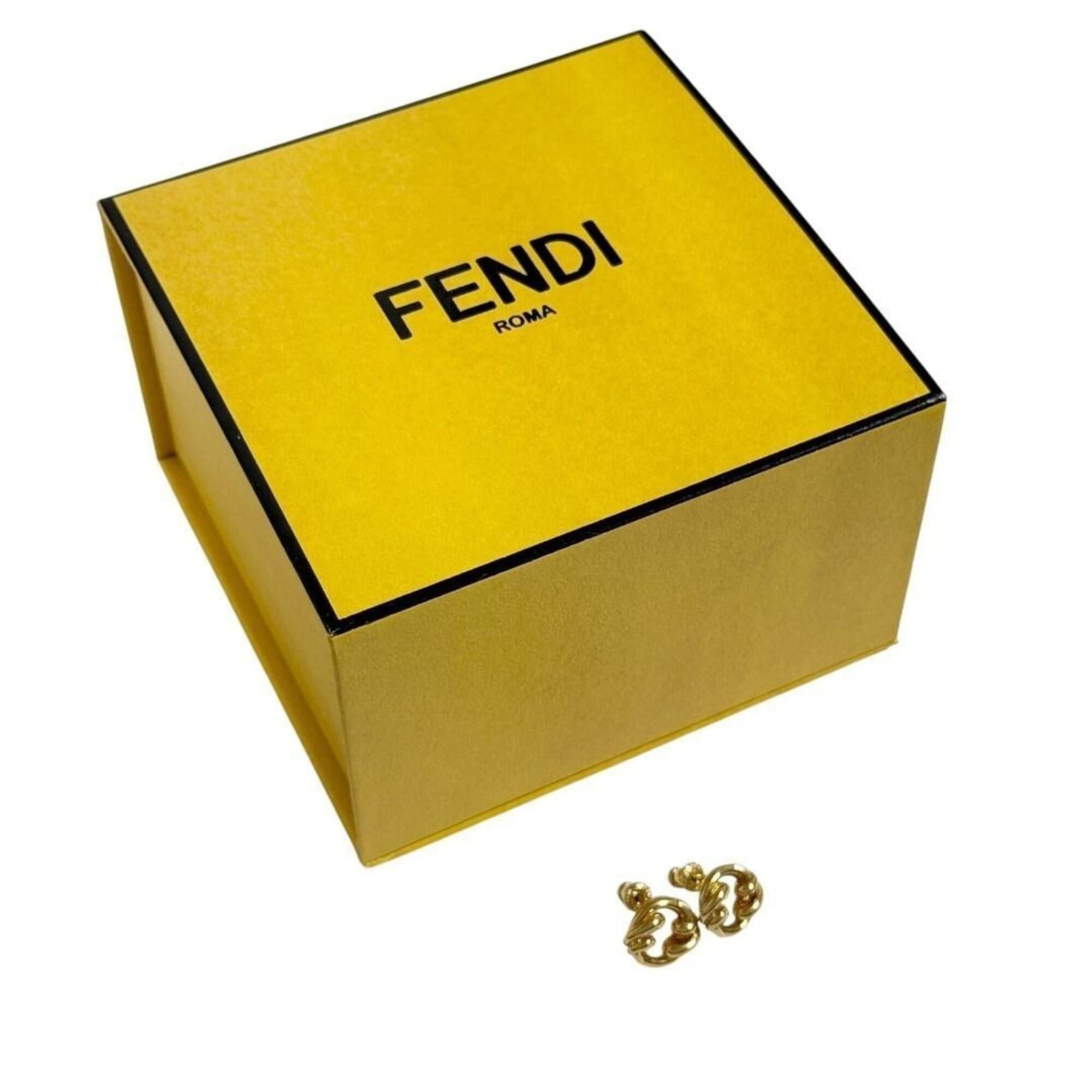 Fendi Fendi Women's Filo Stud Earrings, Gold Size ONE SIZE - 10 Thumbnail