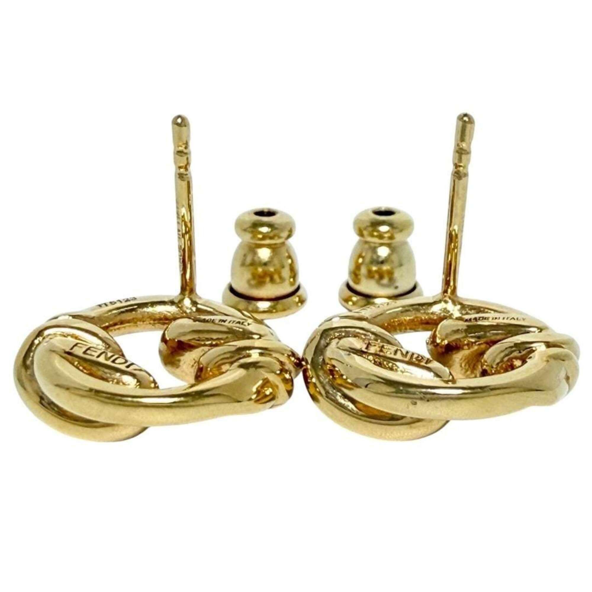 Fendi Fendi Women's Filo Stud Earrings, Gold Size ONE SIZE - 5 Thumbnail