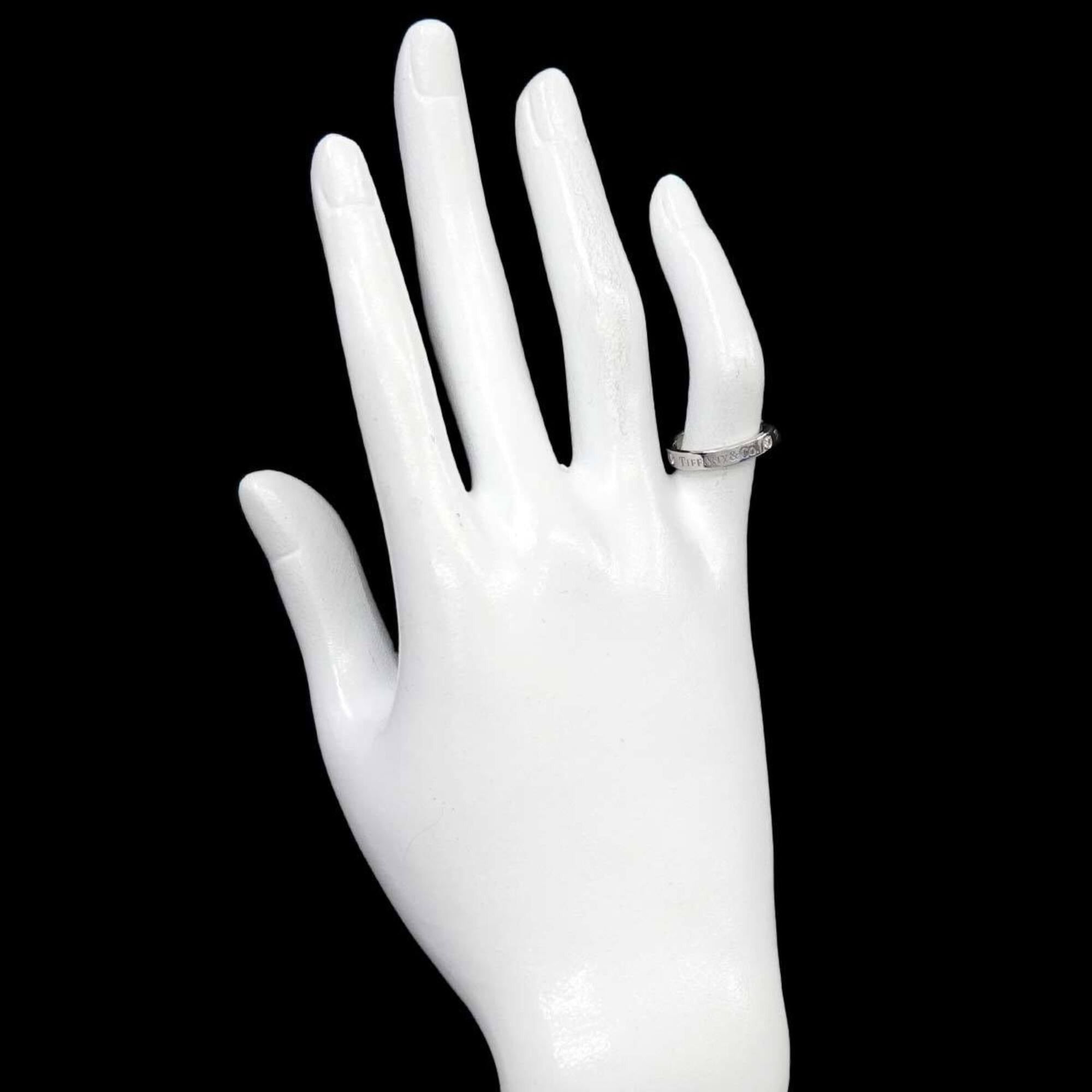 Tiffany & Co. Tiffany & Co. T&CO Flat Band Ring with 3 Diamonds, Platinum (Pt) Size ONE SIZE - 6 Thumbnail