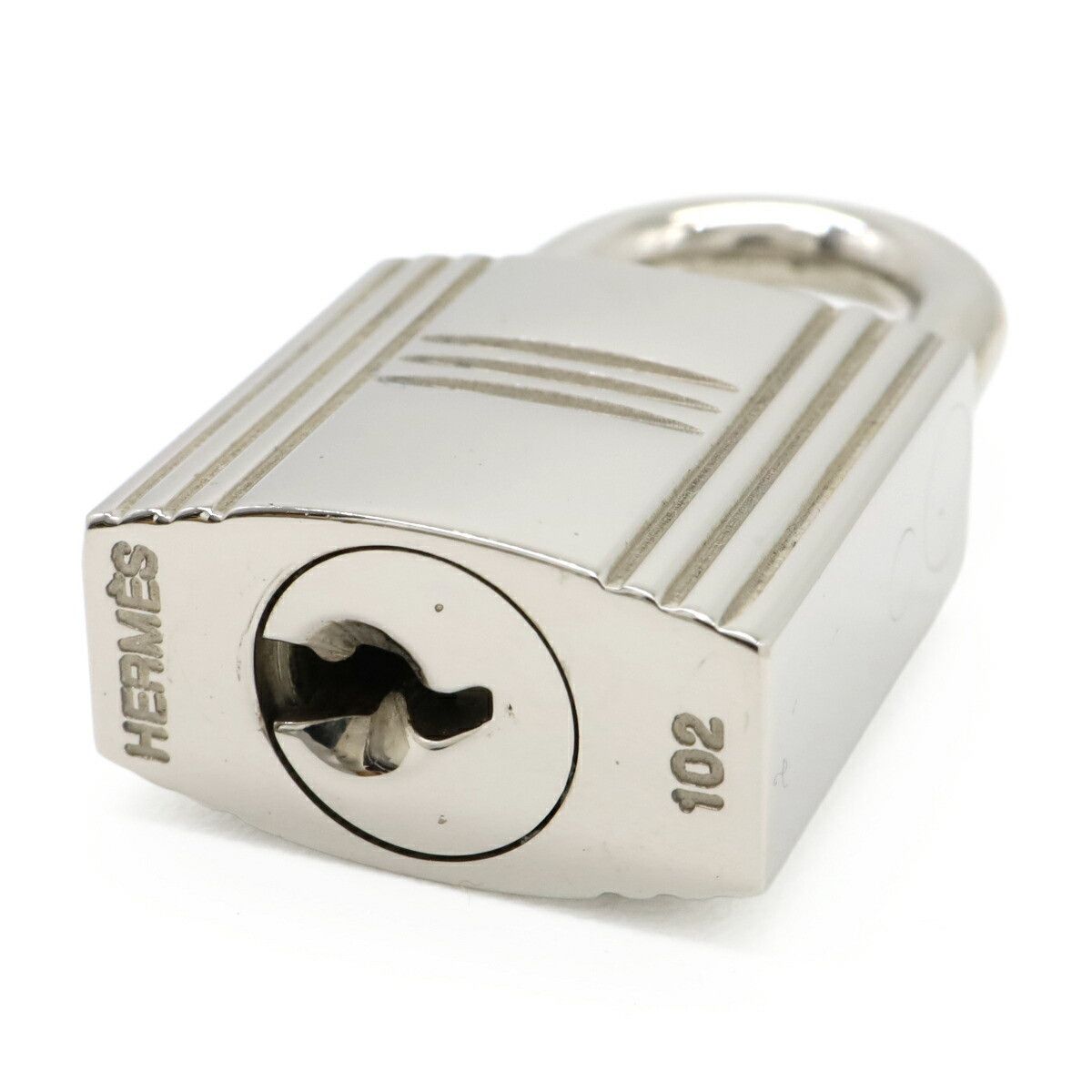 Hermes Hermes Hermes Cadena Padlock Metal Key Chain 102 DUTY FREE for USA Size ONE SIZE - 4 Thumbnail