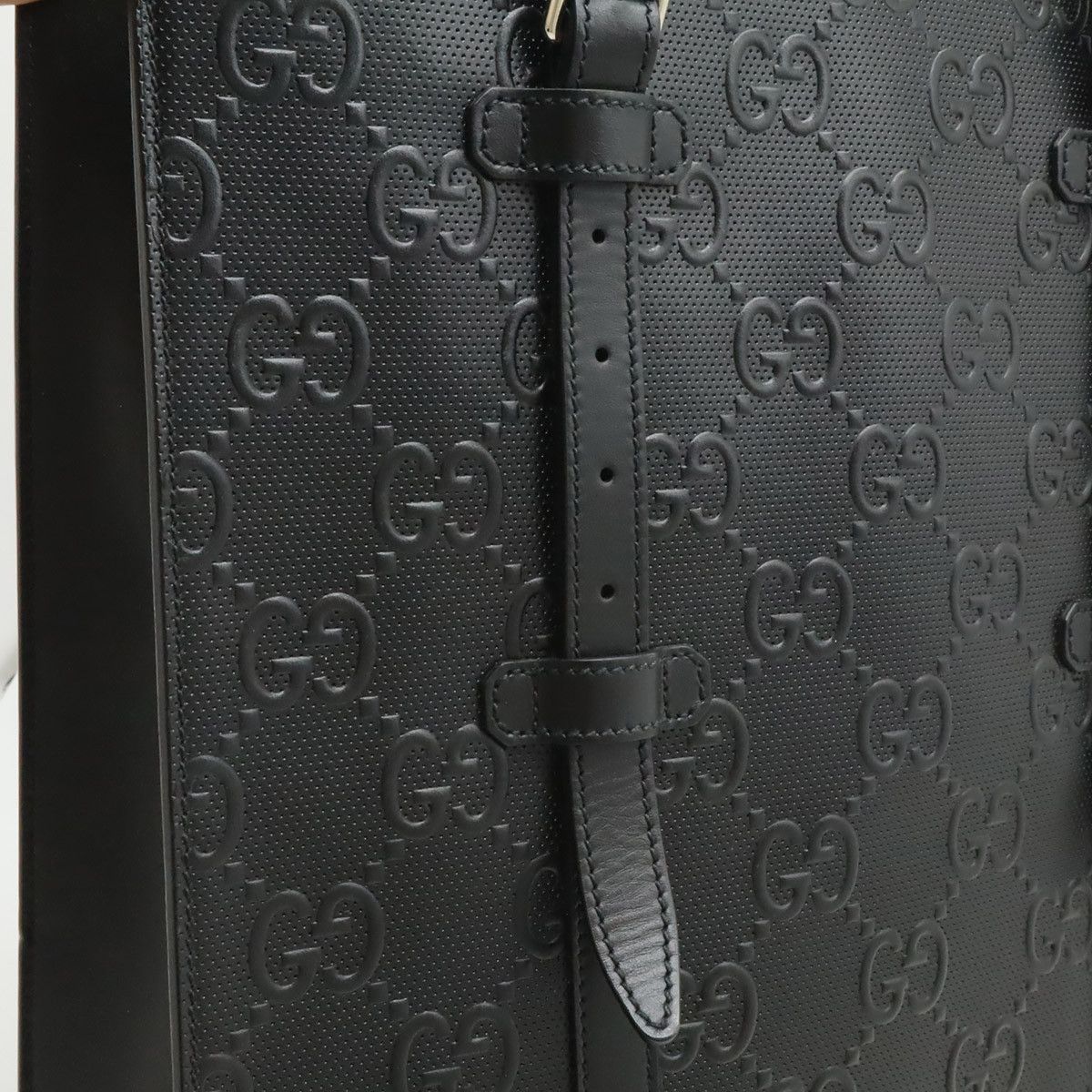 Gucci Gucci Gucci GG Embossed Leather Tote Bag Leather Tote Bag 700421 DUTY FREE for USA Size ONE SIZE - 8 Thumbnail