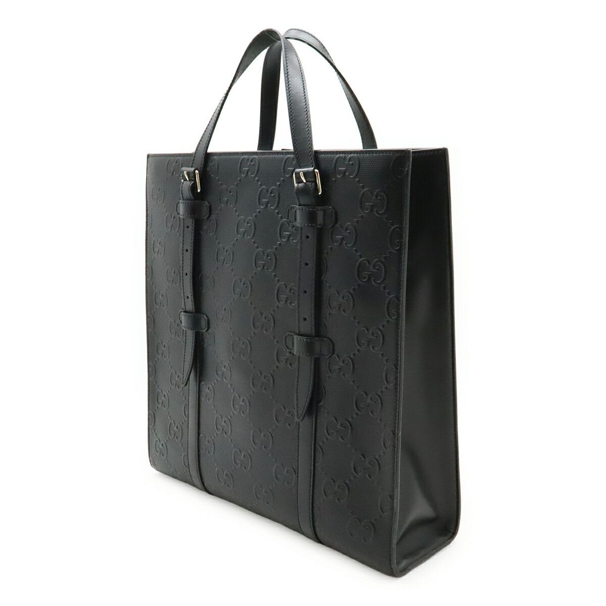 Gucci Gucci Gucci GG Embossed Leather Tote Bag Leather Tote Bag 700421 DUTY FREE for USA Size ONE SIZE - 2 Thumbnail