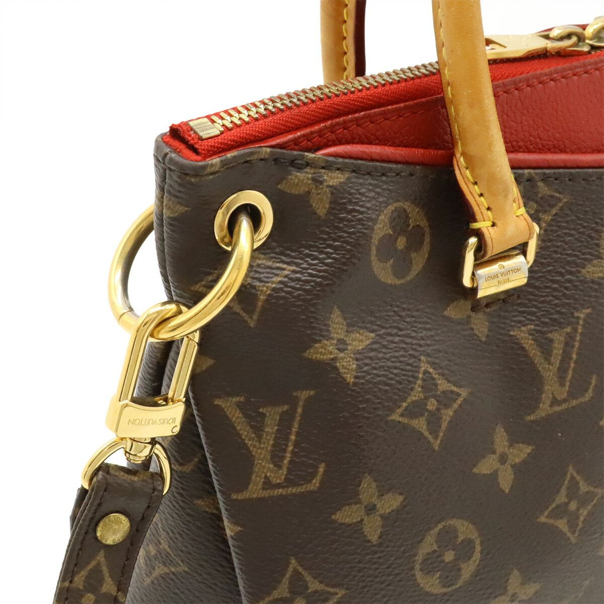 Louis Vuitton Louis Vuitton Louis Vuitton Monogram Pallas BB Handbag Textile Handbag M41241 DUTY FREE for USA Size ONE SIZE - 4 Thumbnail