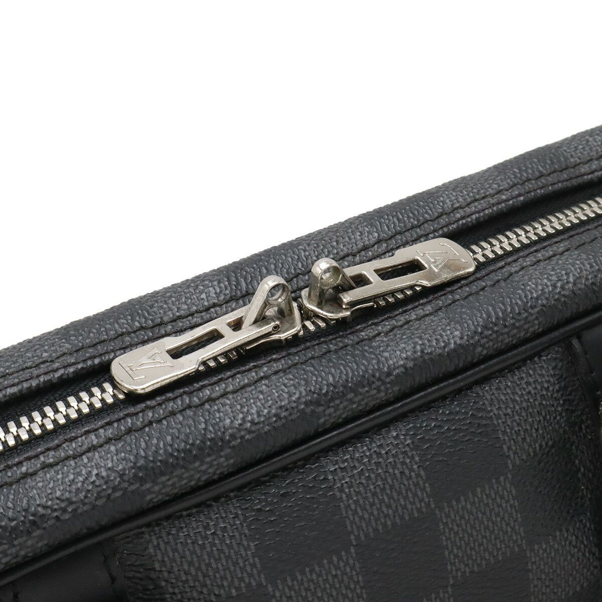 Louis Vuitton Louis Vuitton Louis Vuitton Damier Graphite business briefcase Textile Business Bag N41125 DUTY FREE for USA Size ONE SIZE - 4 Thumbnail