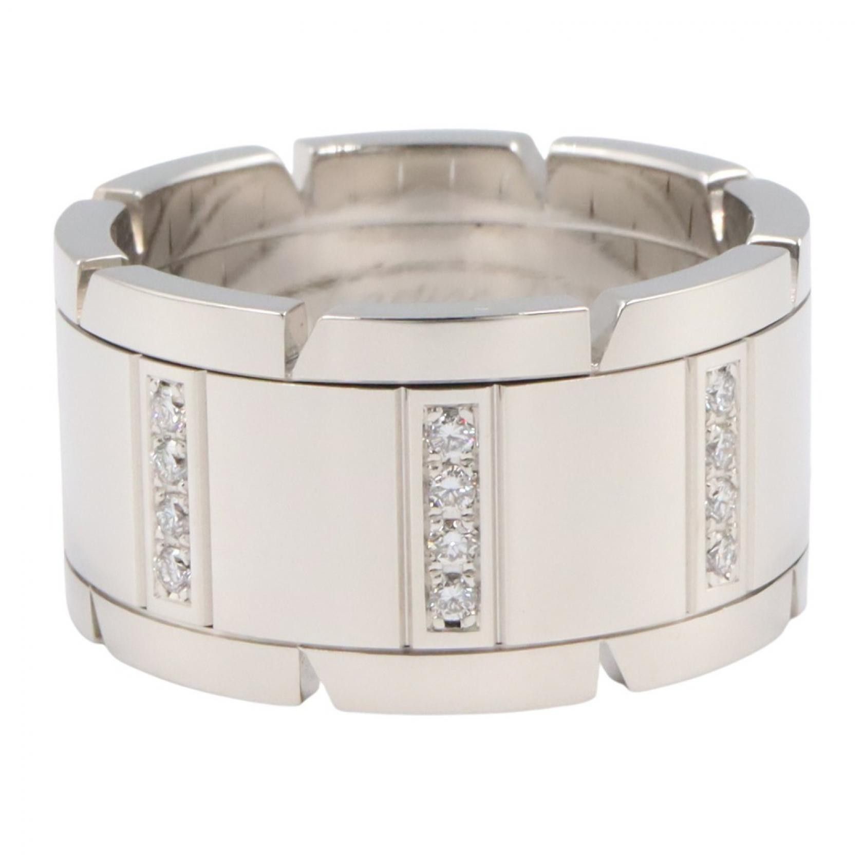 Cartier Cartier Cartier Tank Francaise Au750 Diamond Ring Size 19 Precious Metal Ring DUTY FREE for USA Size ONE SIZE - 2 Thumbnail