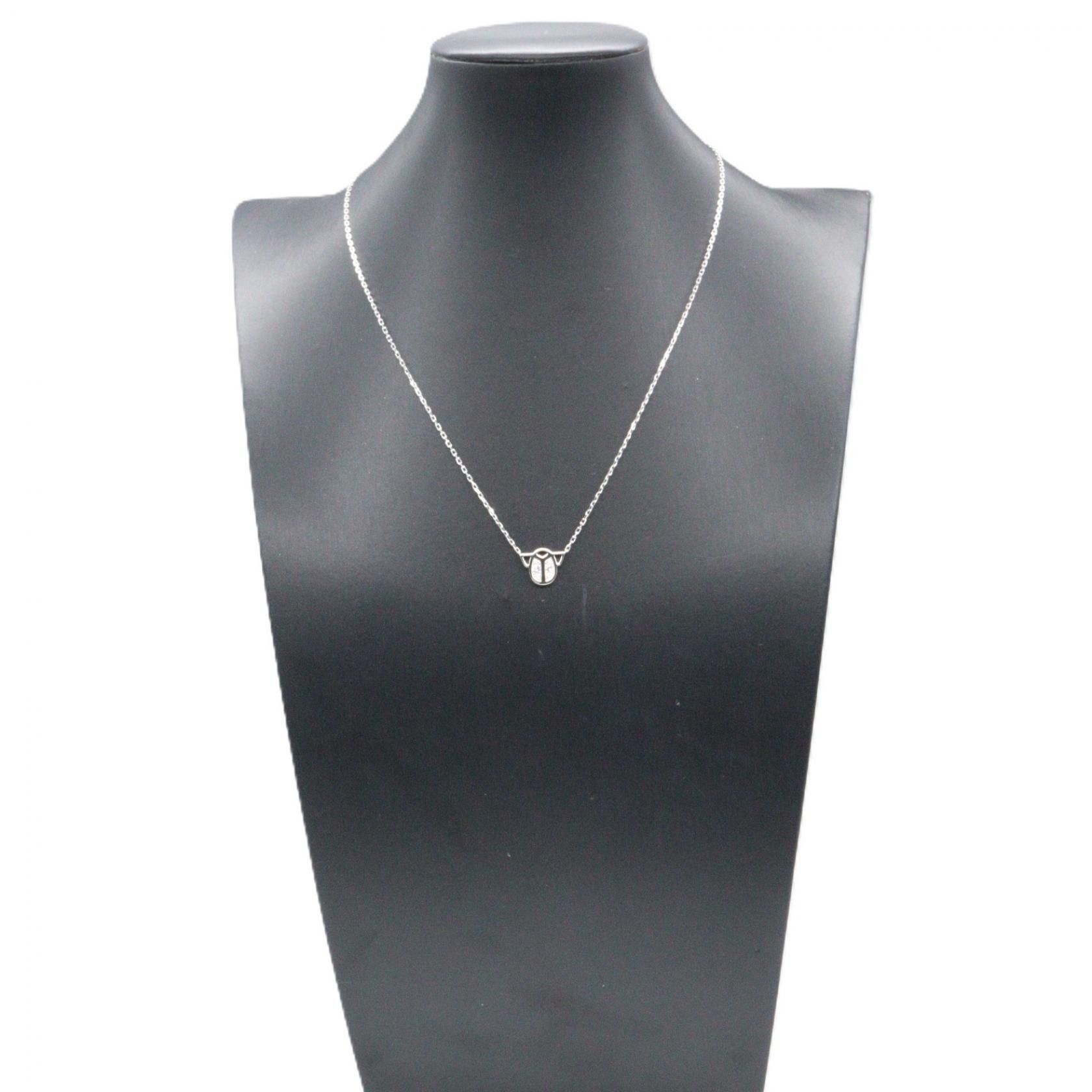 Cartier Cartier Cartier Scarab Au750 Diamond Necklace Precious Metal Necklace DUTY FREE for USA Size ONE SIZE - 5 Thumbnail