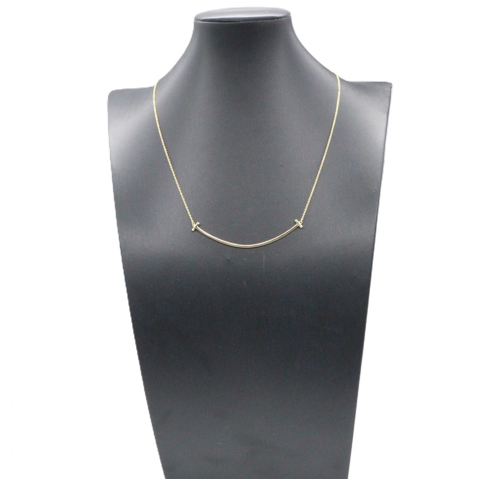 Tiffany & Co. Tiffany & Co. Tiffany & Co. T Smile Au750 Necklace Precious Metal Necklace 60011652 DUTY FREE for USA Size ONE SIZE - 5 Thumbnail